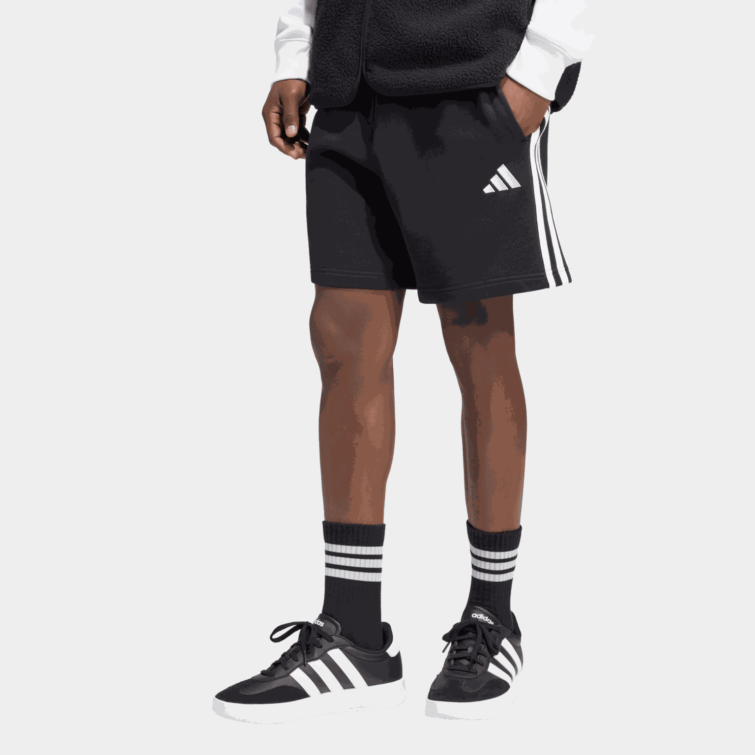 Essentials 3-Stripes French Terry Shorts, shorts, herre - full image 2