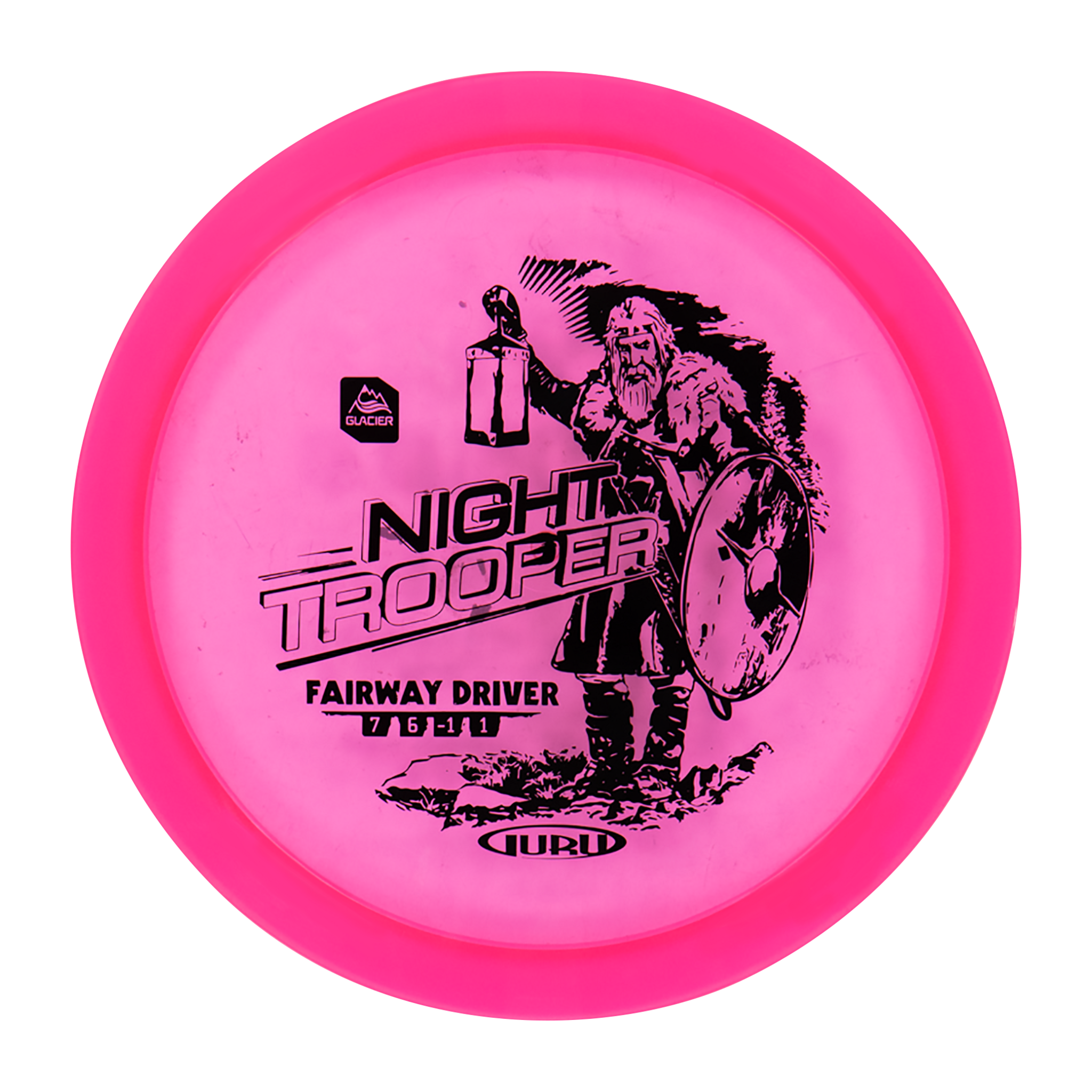 Guru Glacier Line Driver Night Trooper, 170-175g, driver til frisbeegolf