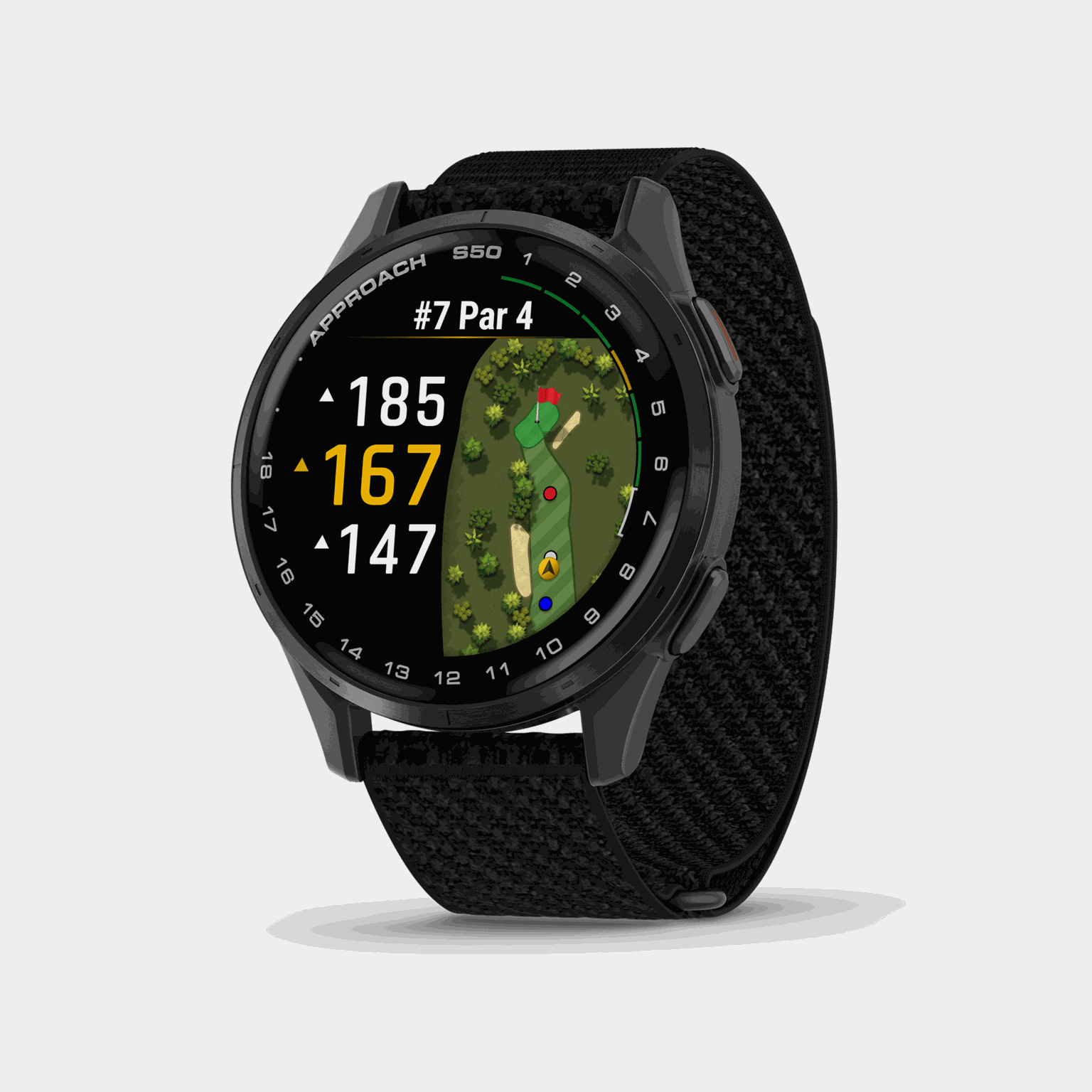 Approach S50, 43 mm, Golf GPS, golfklokke - full image 2