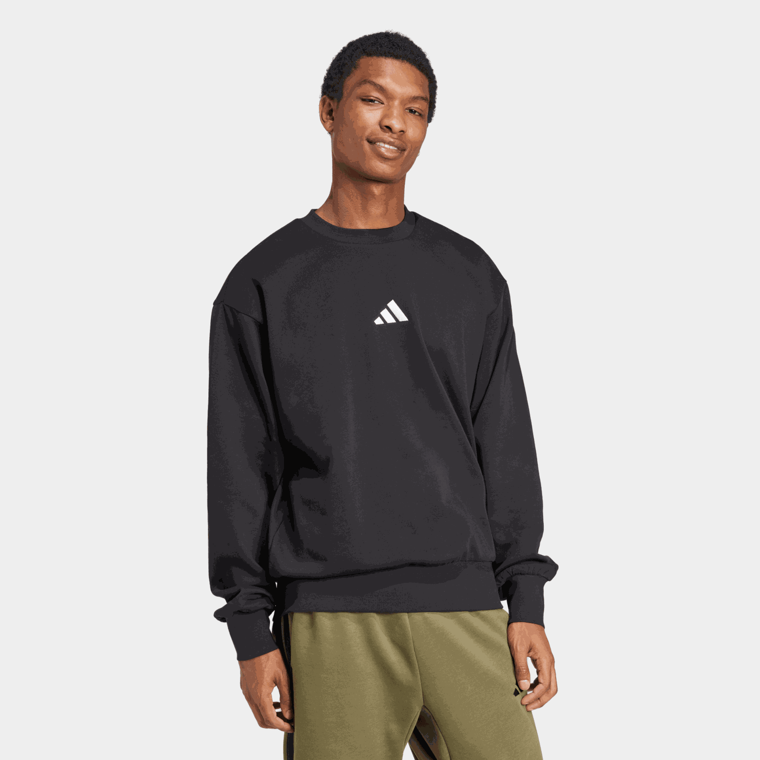 Essentials Feelcozy Fleece Sweatshirt, genser, herre - full image 2