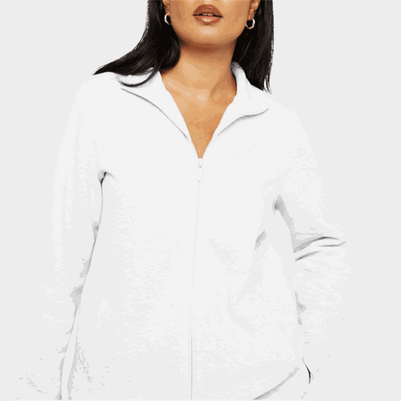 Fitted Zip Through Jacket, genser, dame - full image 1