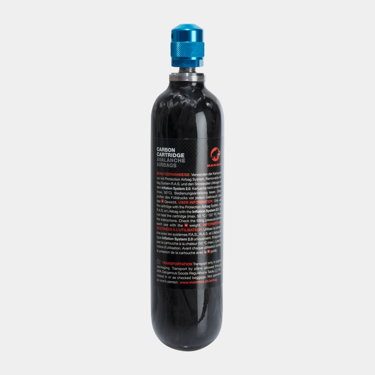 Snow Safety Acc. Carbon Cartridge 300 bar Non-Refillable 24/, luftpatron til skredsekk 25/26 - full image 1