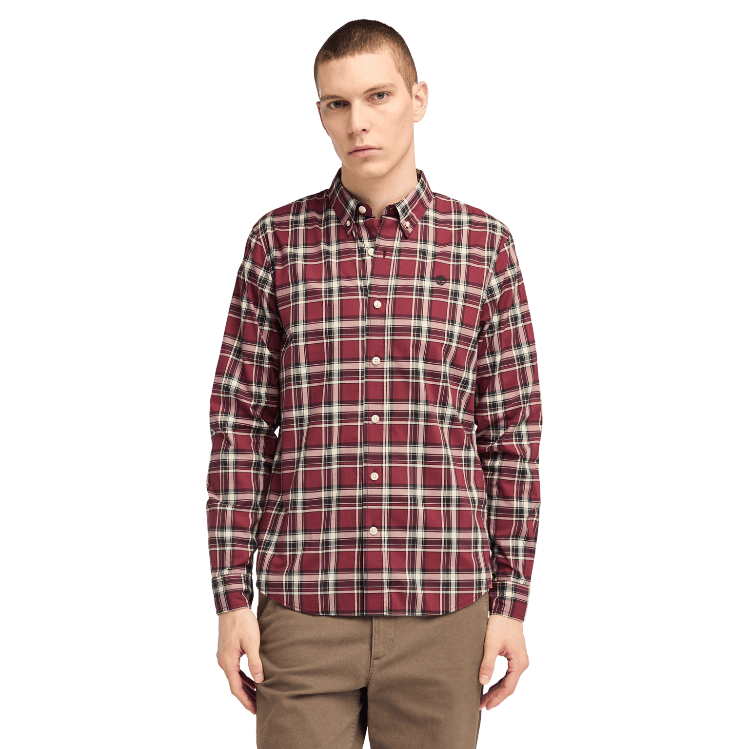 Timberland Stretch Poplin Check Sh, skjorte