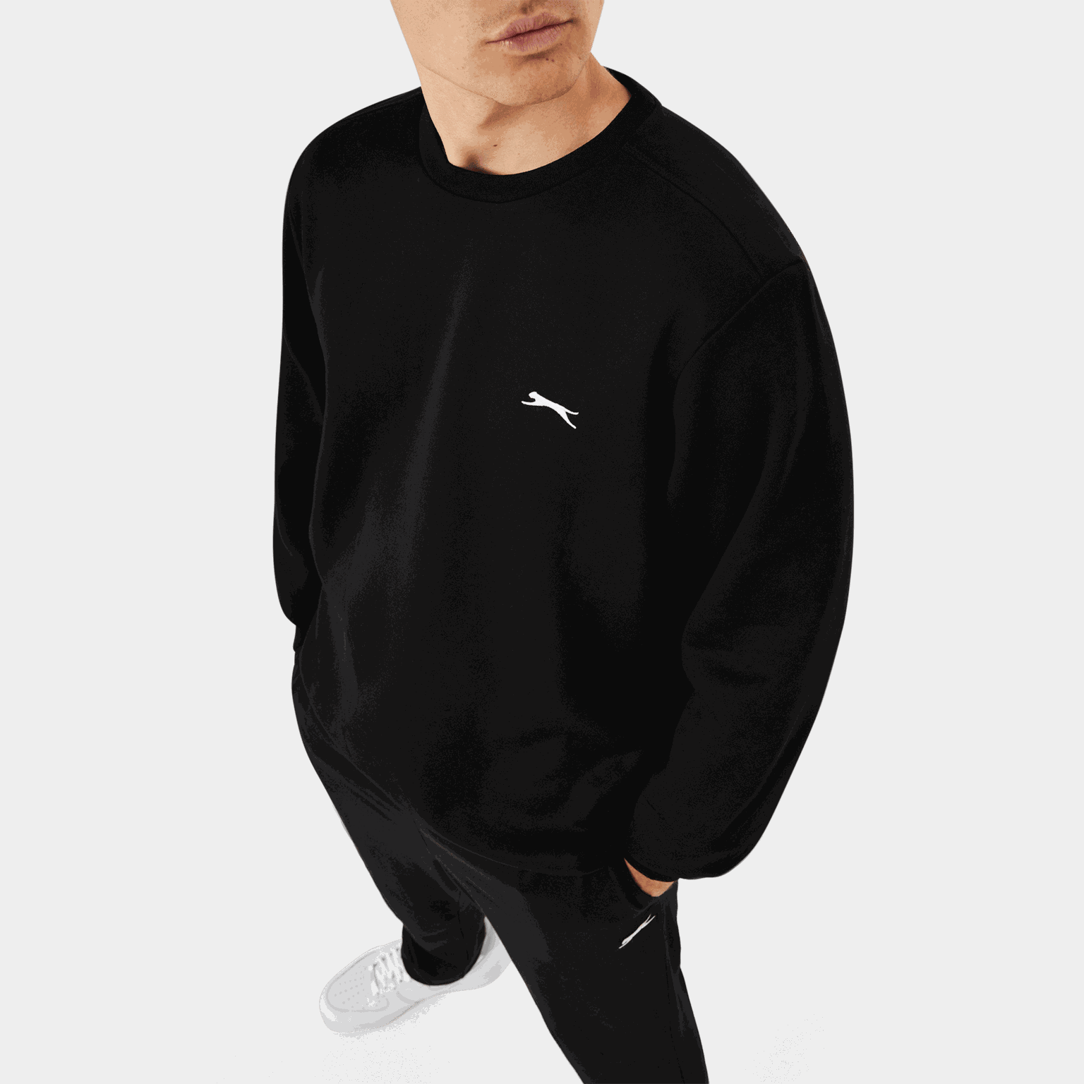 Fleece Crew Sweater, fleecegenser, herre - full image 1