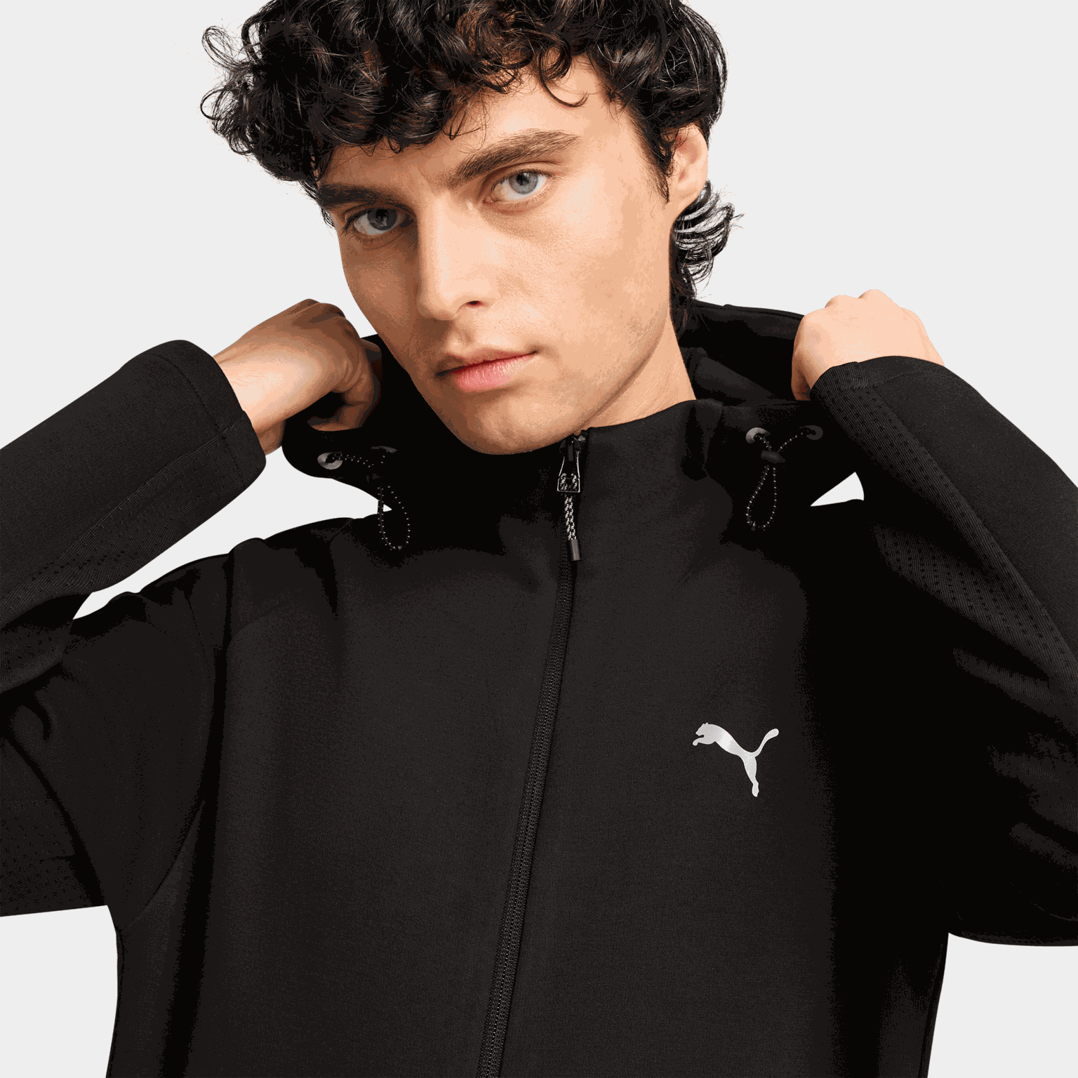 Evostripe Full-Zip Hoodie DK, hettejakke, herre - full image 3