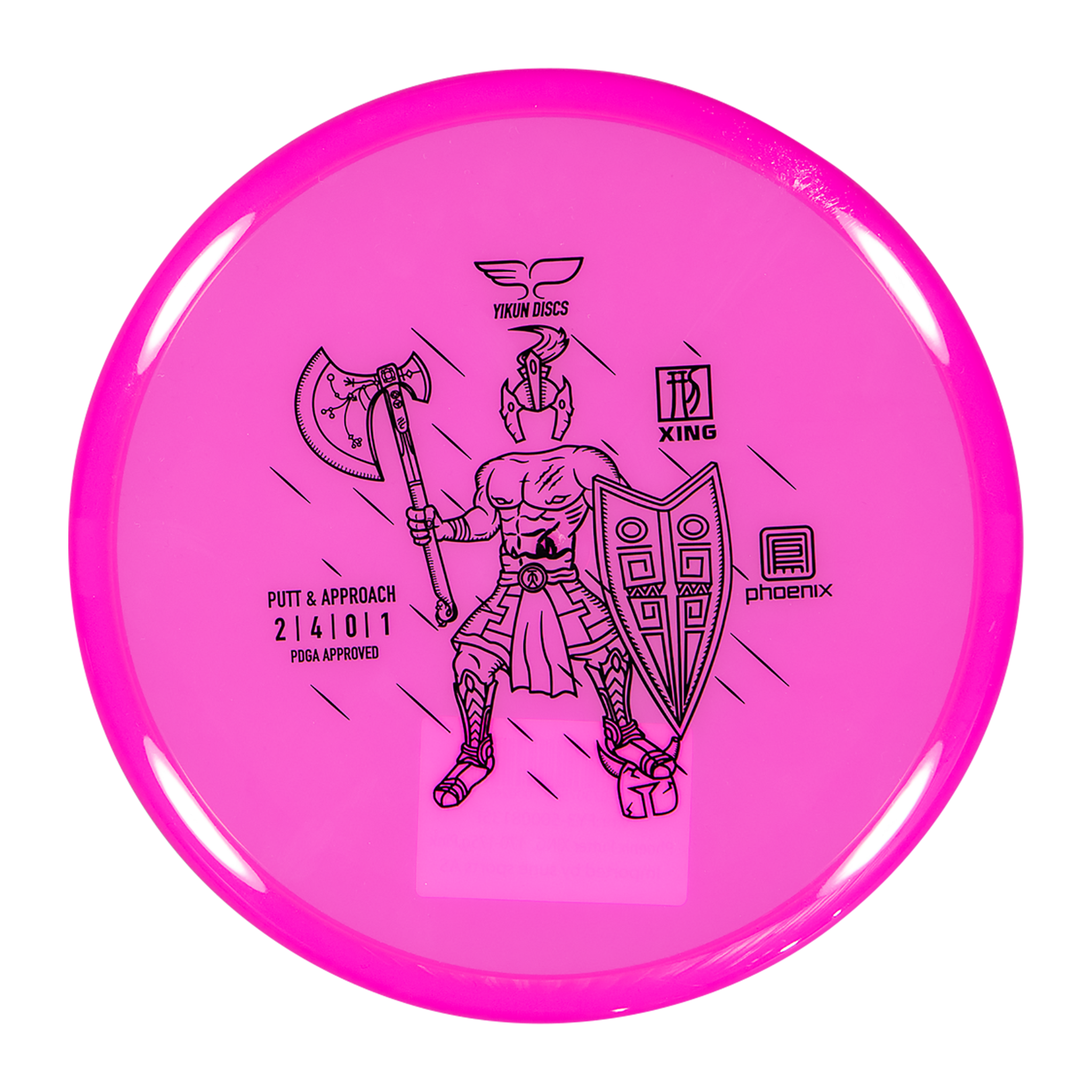 Yikun Phoenix Putter Xing, 170-175g Pink, putter frisbeegolf