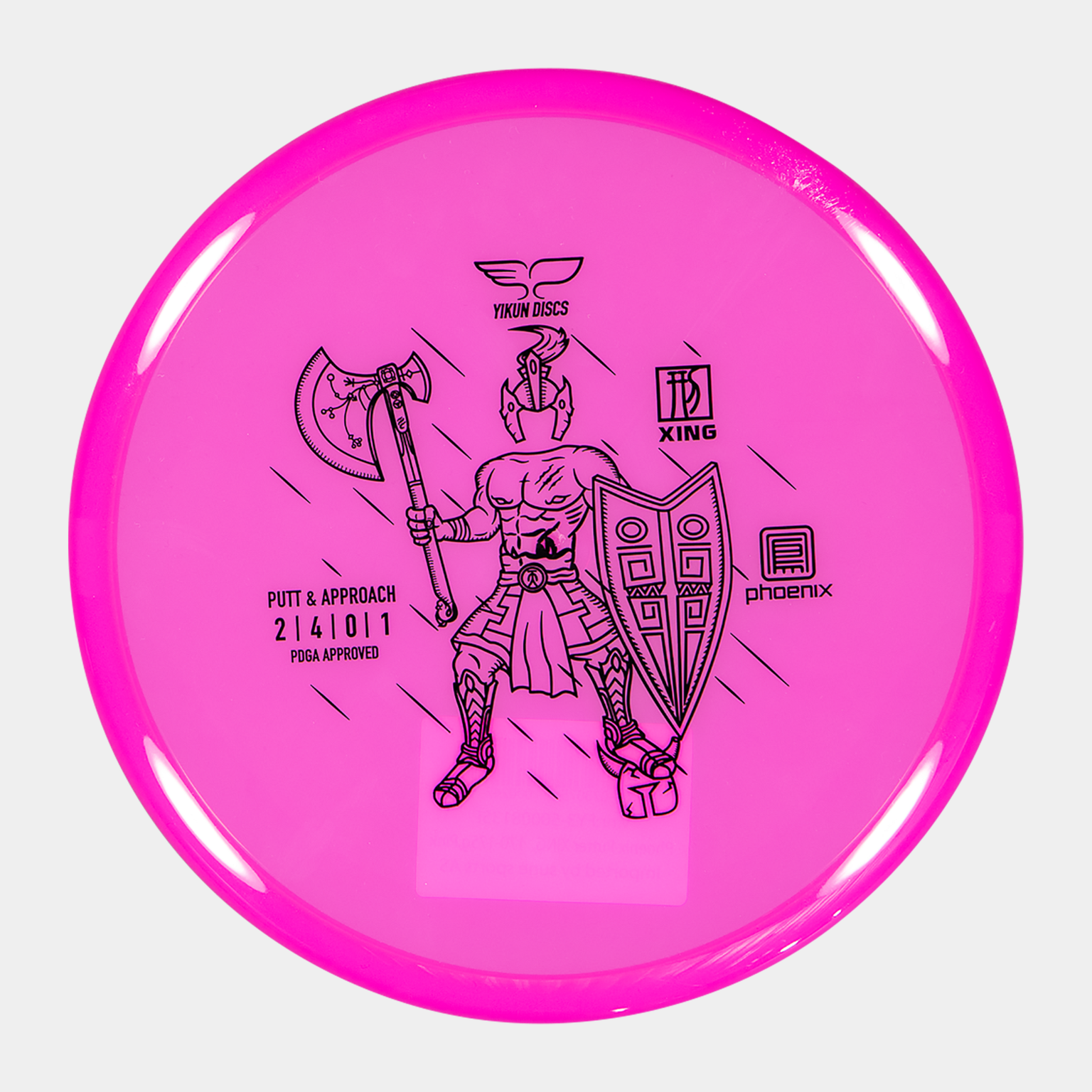 Phoenix Putter Xing, 170-175g Pink, putter frisbeegolf - full image 1