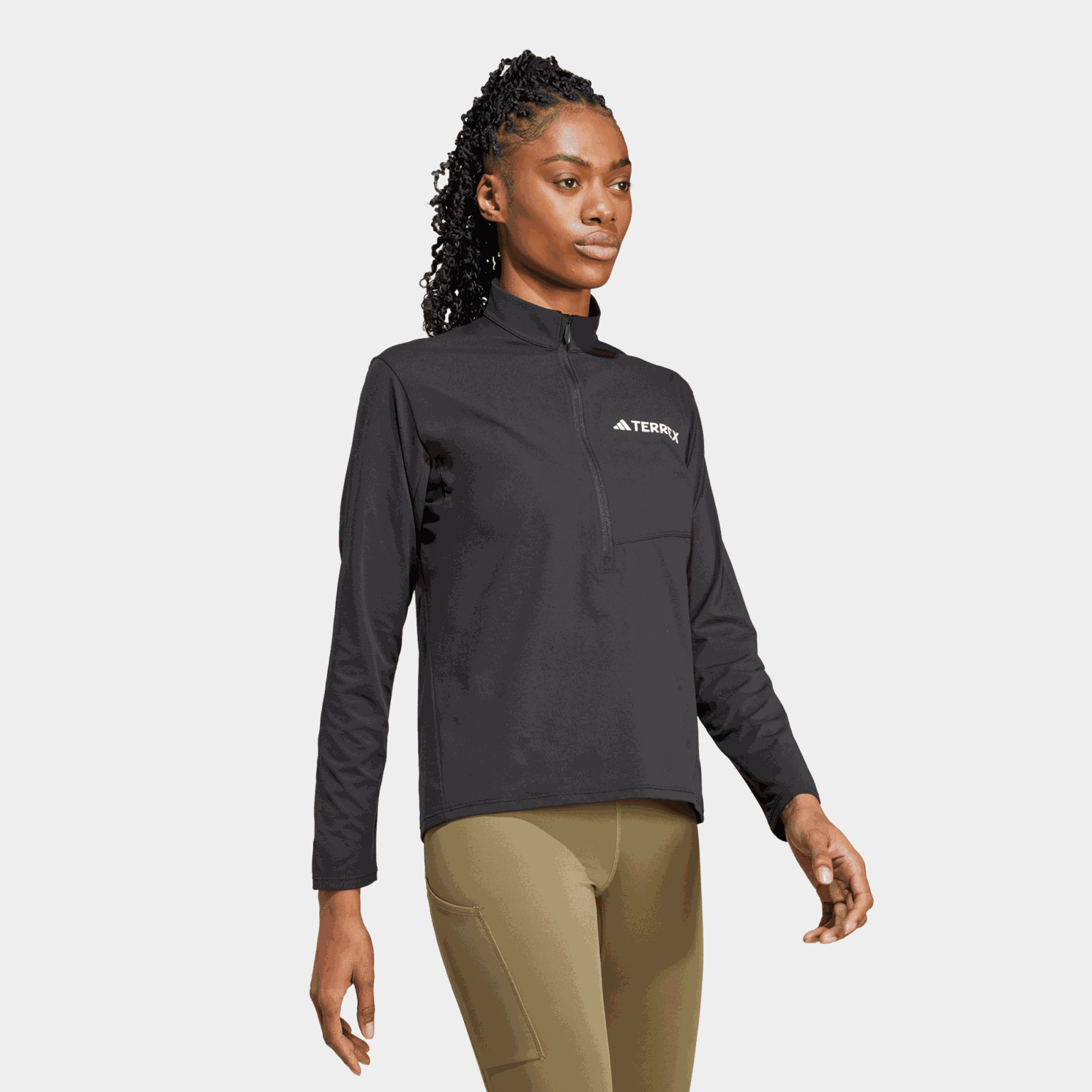 Terrex Multi Climacool 1/2 Zip Long Sleeve, langermet t-skjorte, dame - full image 2