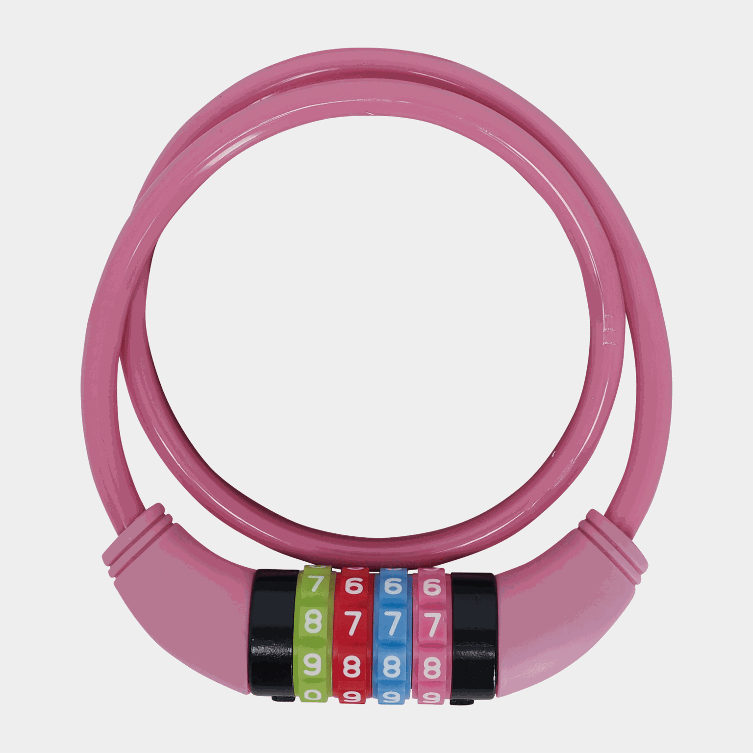 Bike lock 650 mm, sykkellås kode - full image 1
