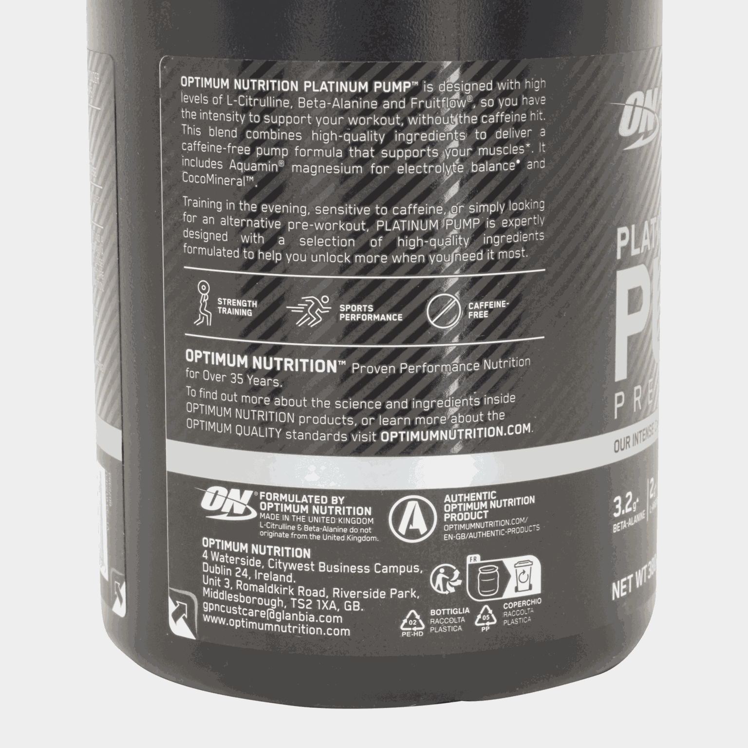 Platinum Pump Pre-workout, pre-workout-pulver - full image 4