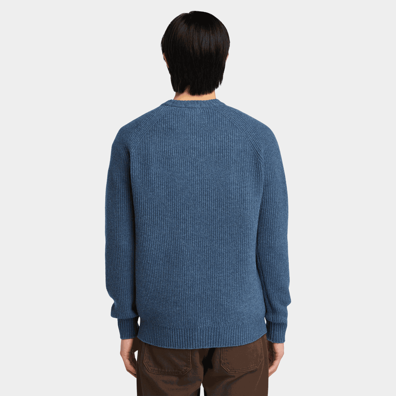 Raglan Sleeve Crew Neck, ullgenser, herre - full image 2