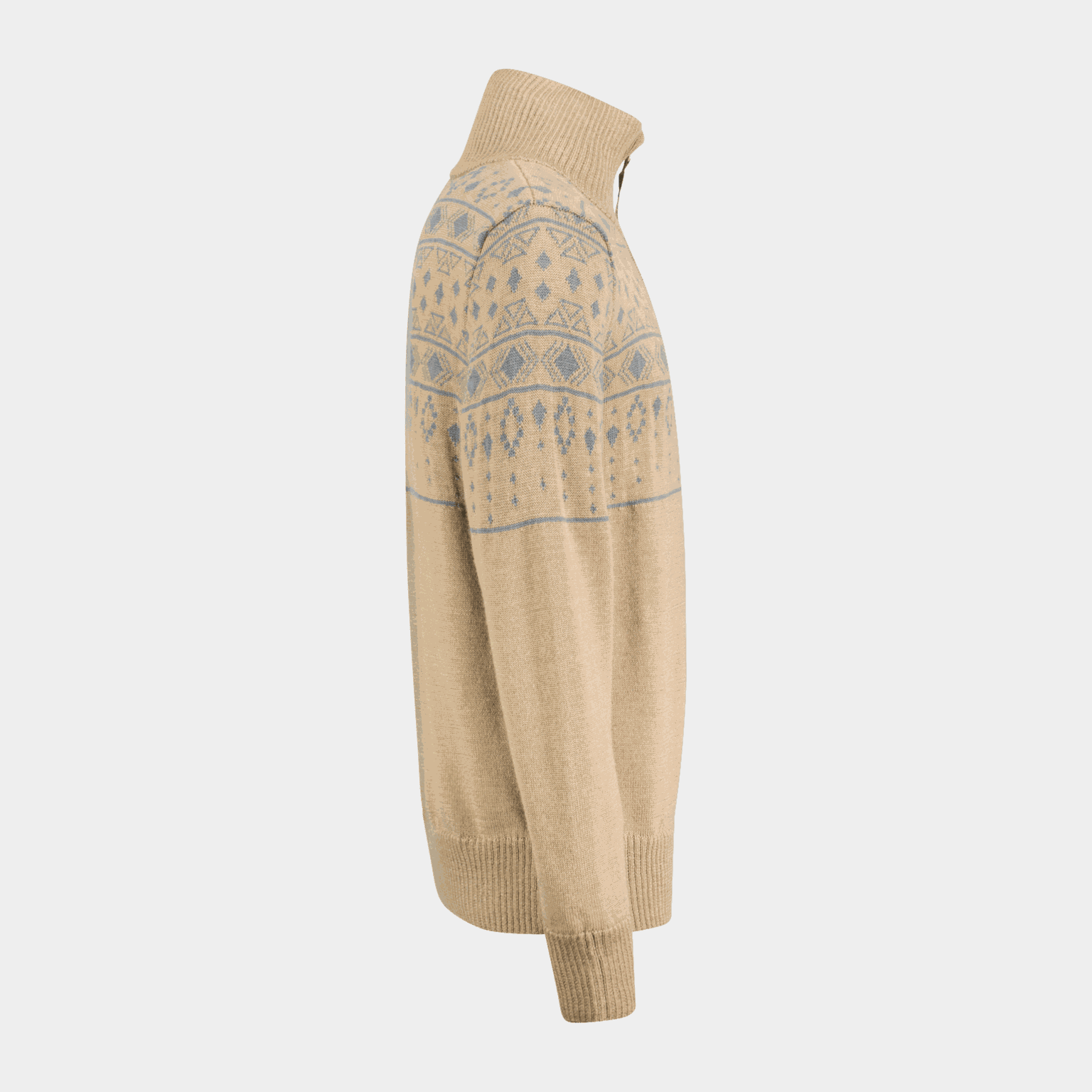 Fennoscandia Wool Zip Sweater, ullgenser - full image 3