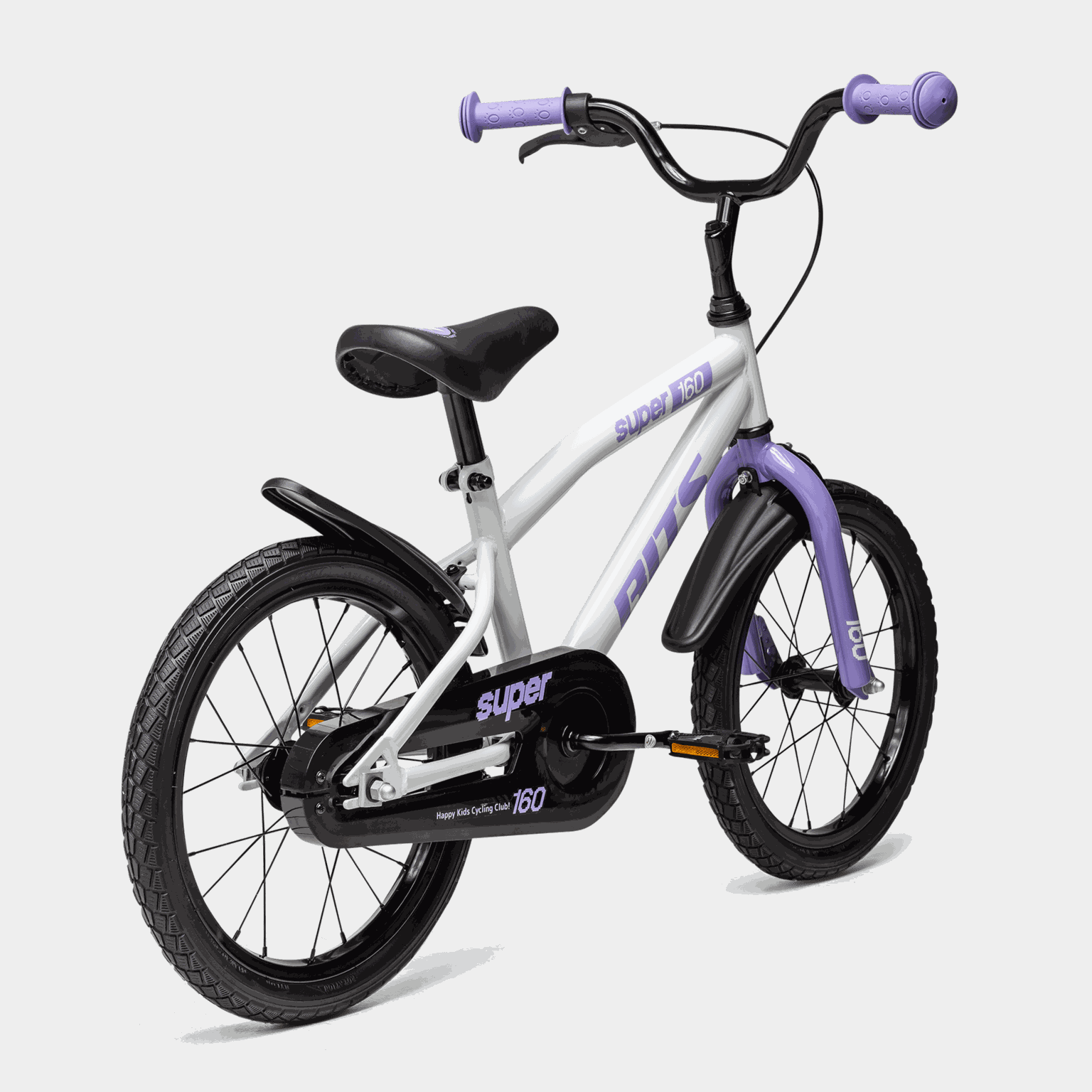 Super 16 NO WHITE/VIOLET 26, barnesykkel - full image 4