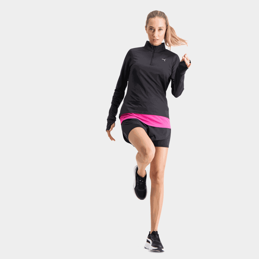Run Favorite ¼ Zip, treningsgenser, dame - full image 4