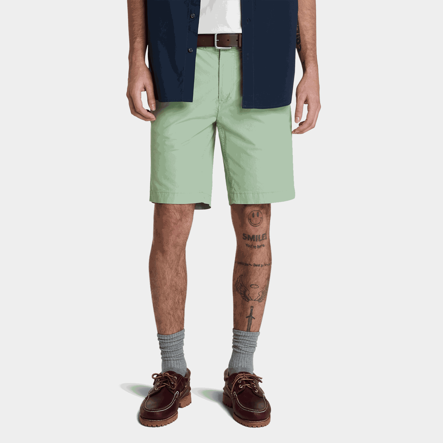 Poplin Chino Short, shorts, herre - full image 1