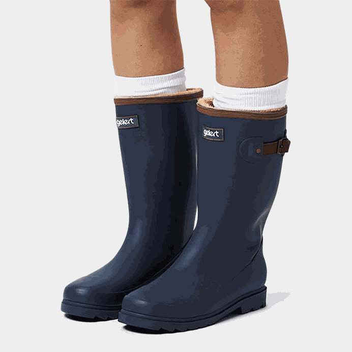 Fur Welly, gummistøvel, dame - Gummistøvler - Blå | XXL