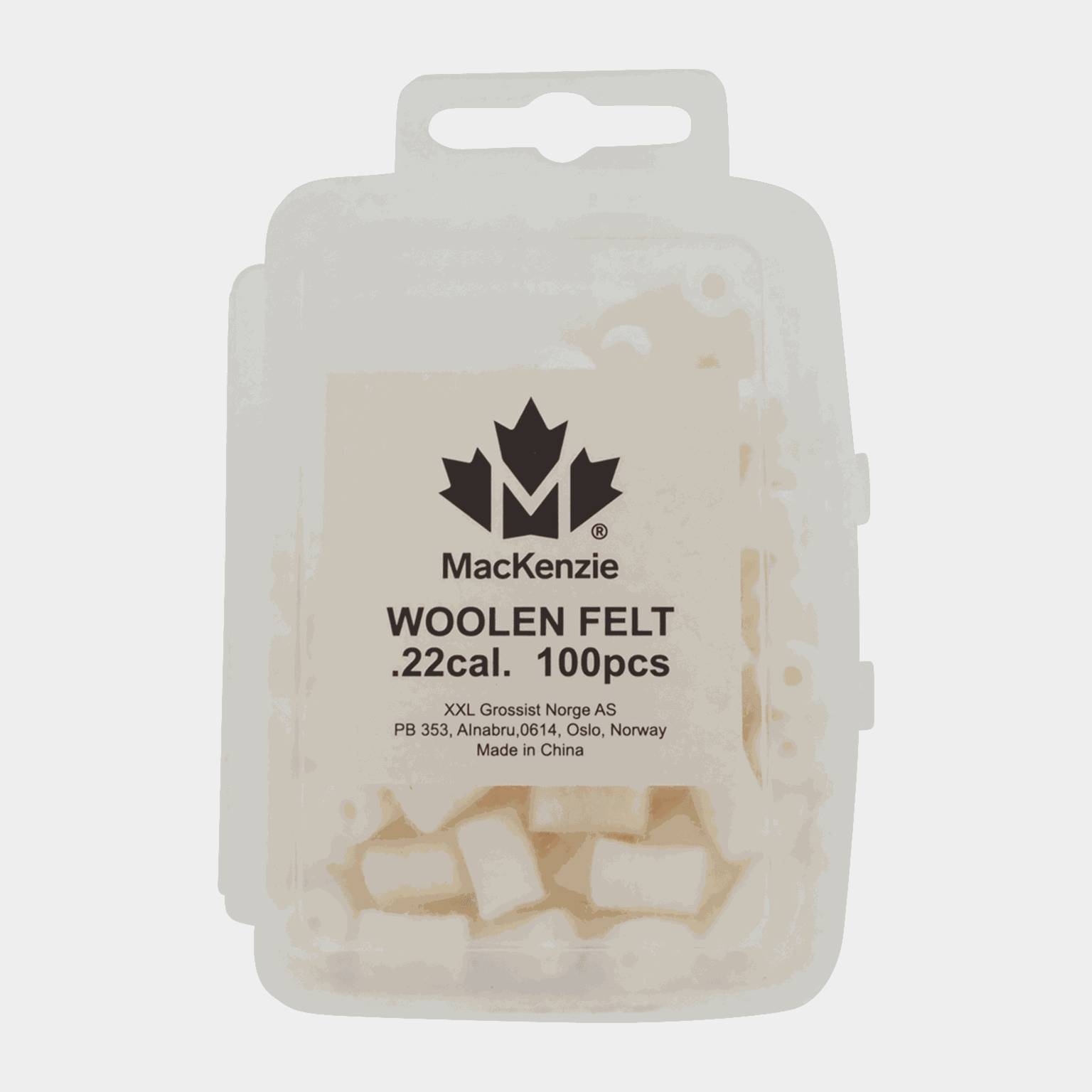 Woolen Felt Pellets, .22/223, pussepropper - full image 2