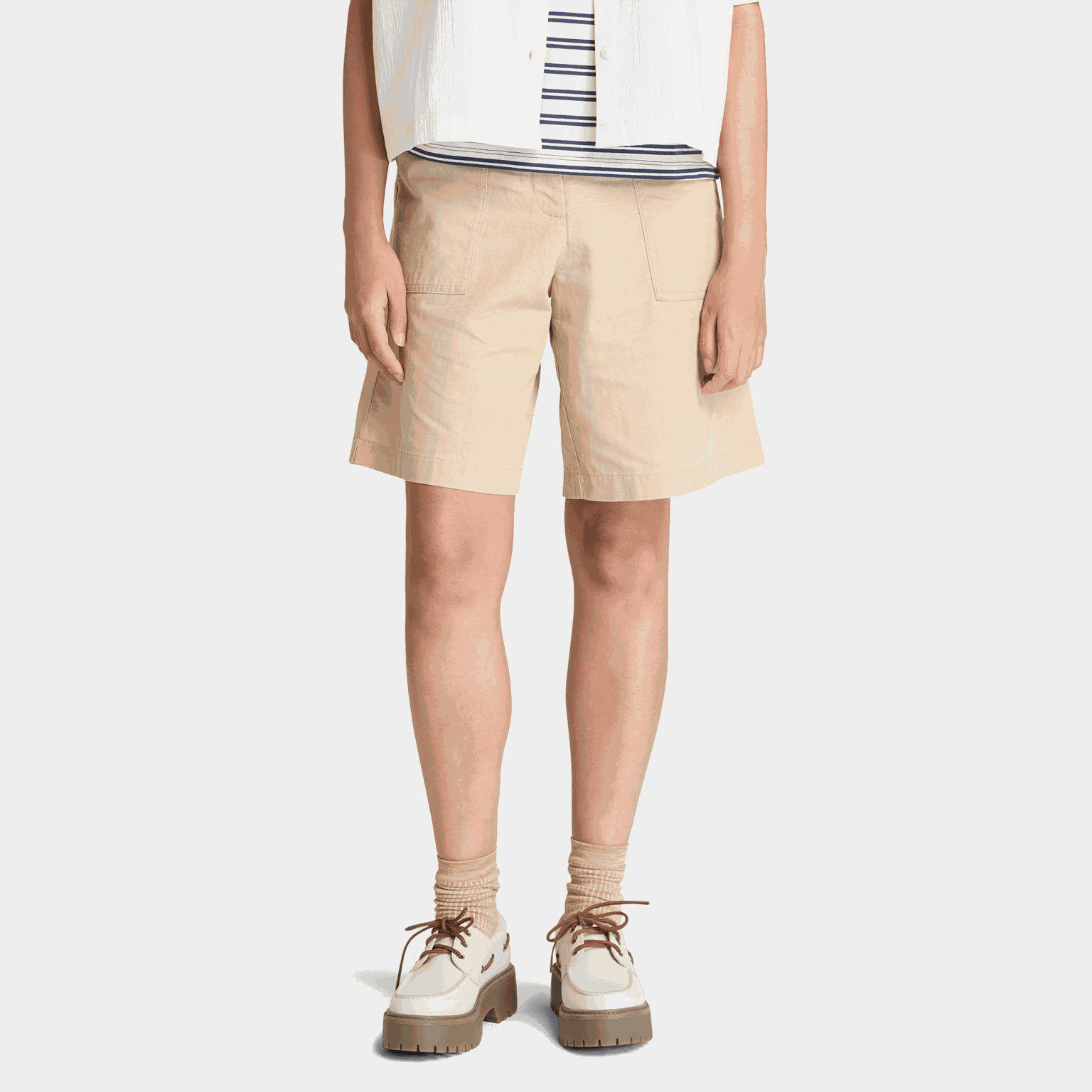 Linen Bermuda, shorts, dame - full image 1