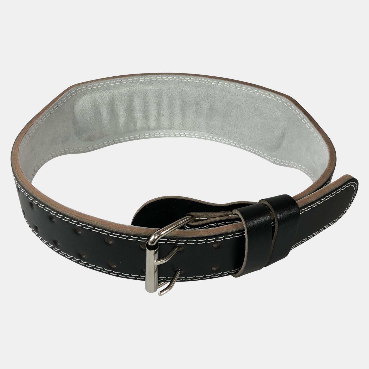 Leather Weight Lifting Belt, løftebelte - full image 2