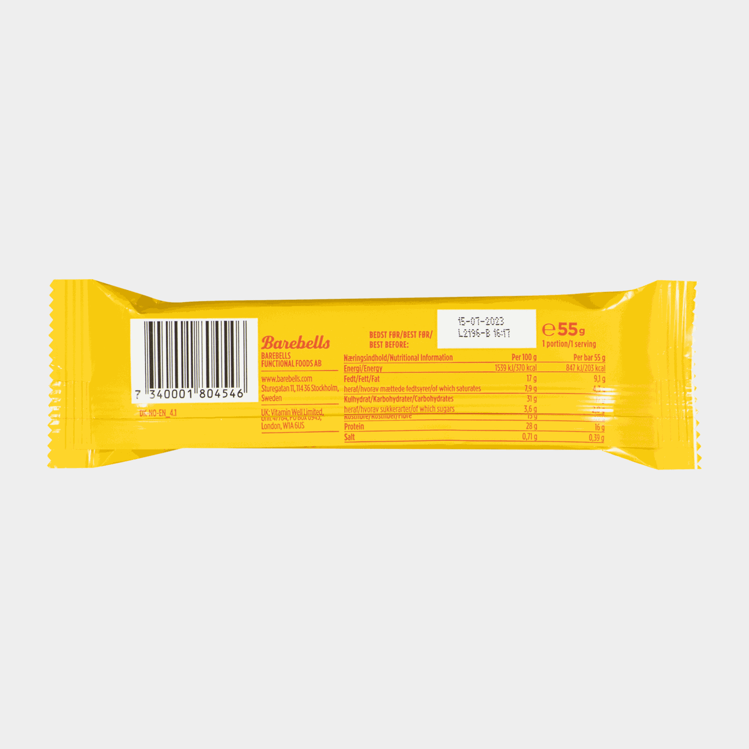 Barebells Soft Bar Caramel Choco, proteinbar - full image 2