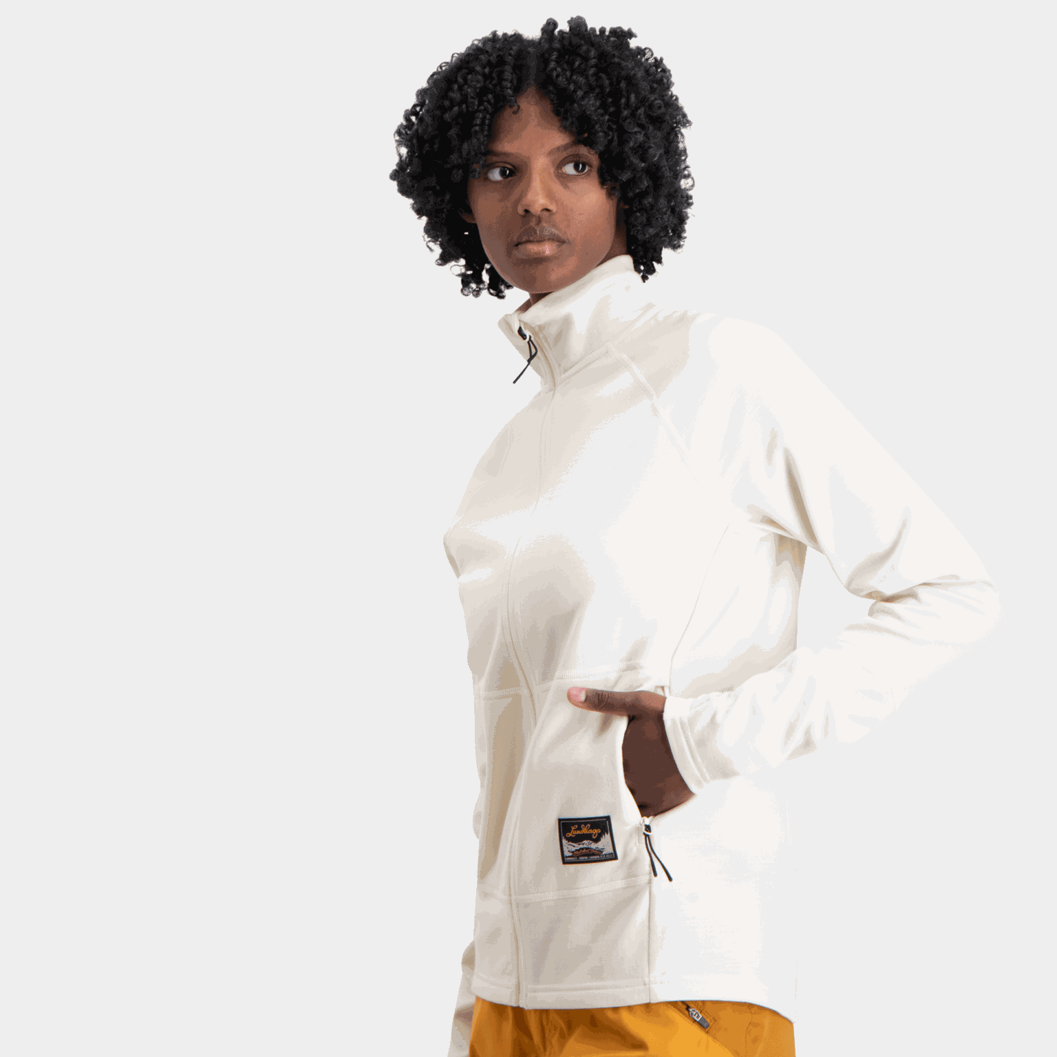 Tived Merino Full Zip ulljakke, dame - full image 3