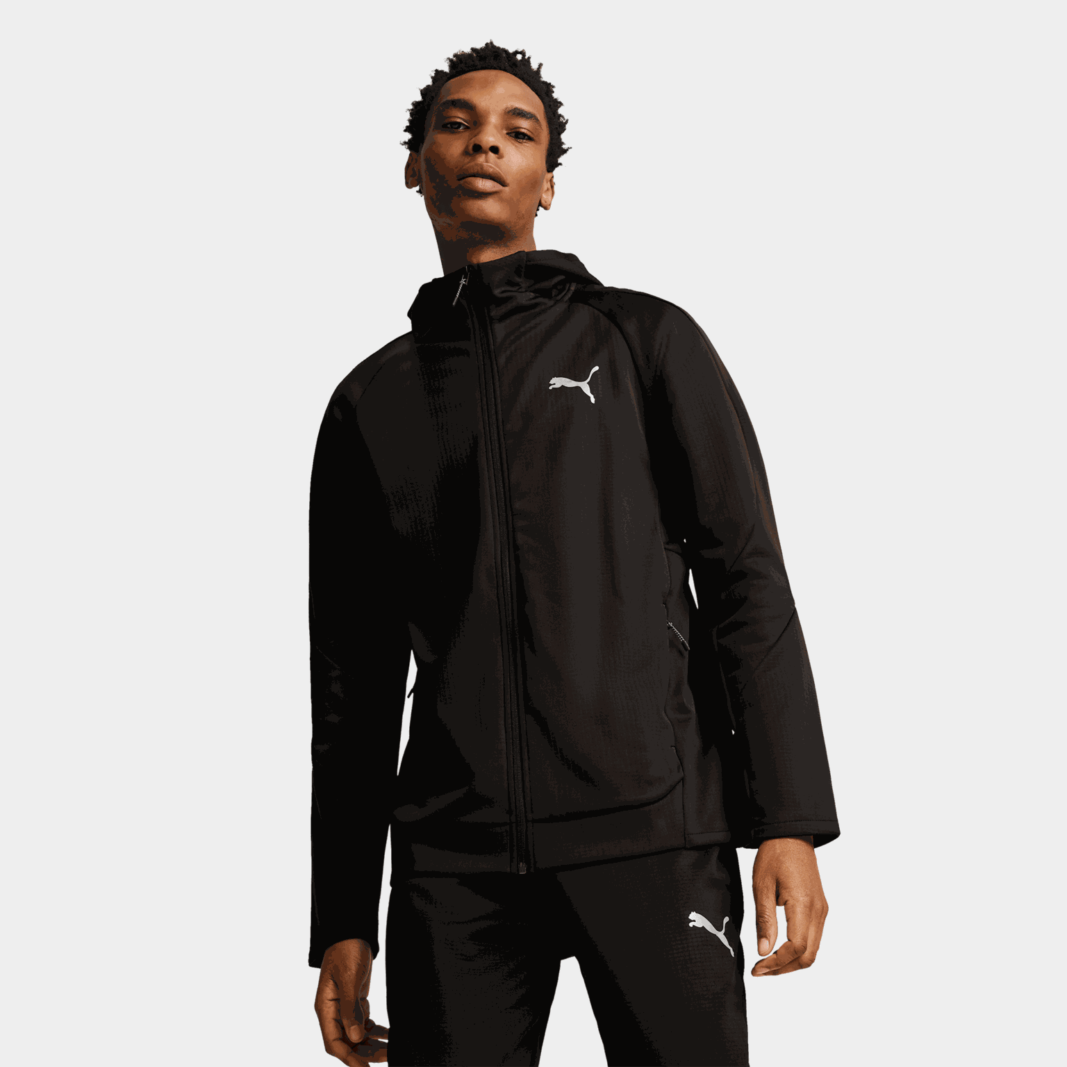 EVOSTRIPE Full-Zip Hoodie, hettejakke, herre - full image 1