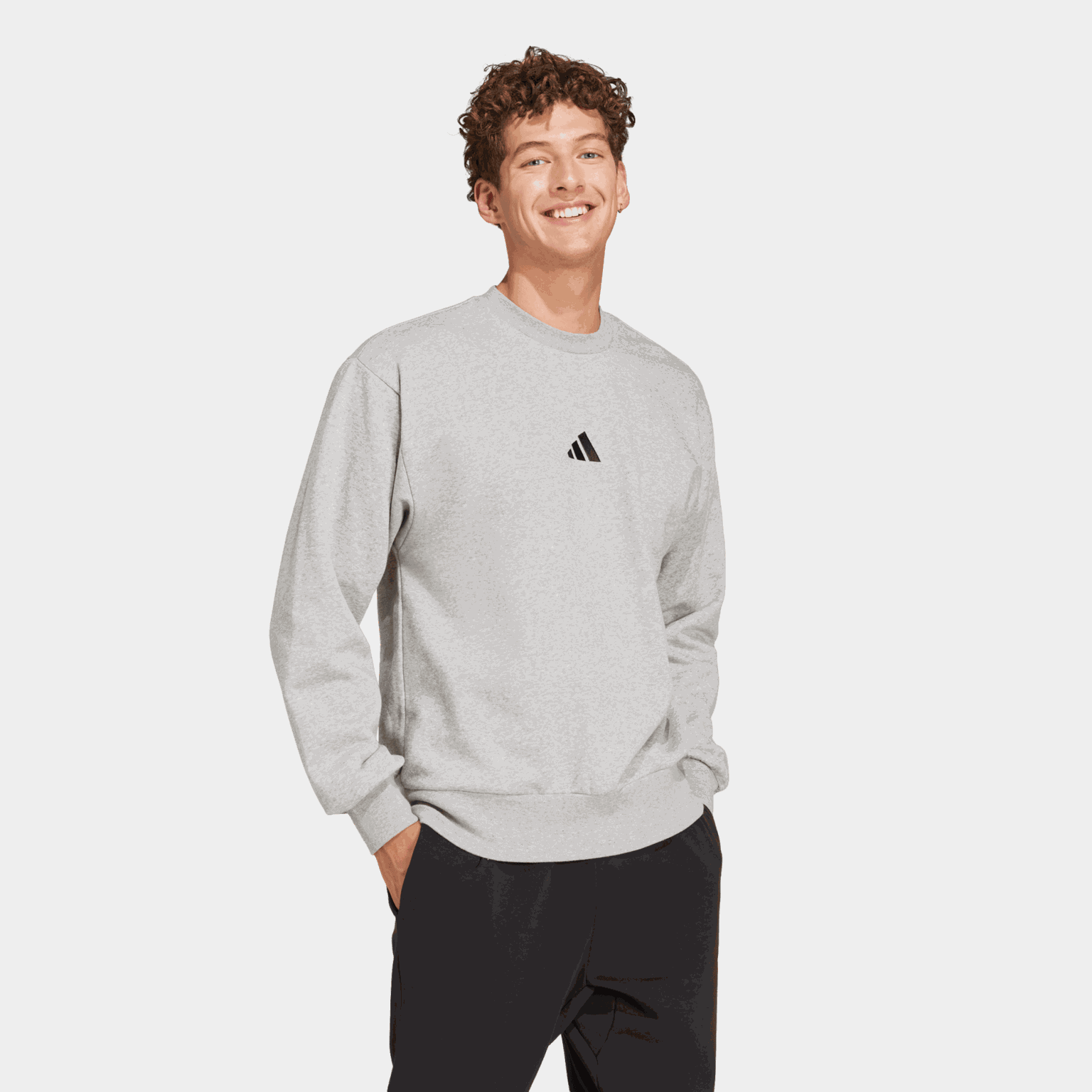 Essentials Feelcozy Fleece Sweatshirt, genser, herre - full image 2