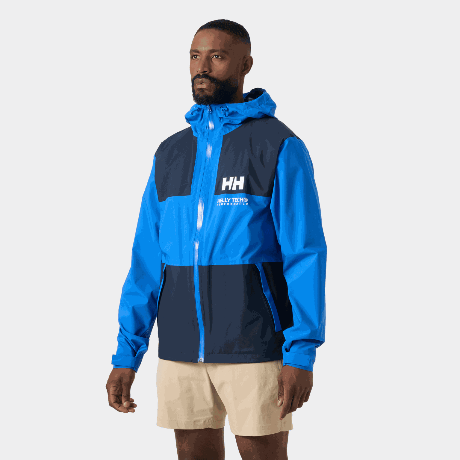 Ace Rain Jacket, regnjakke - Skalljakke - Blå | XXL