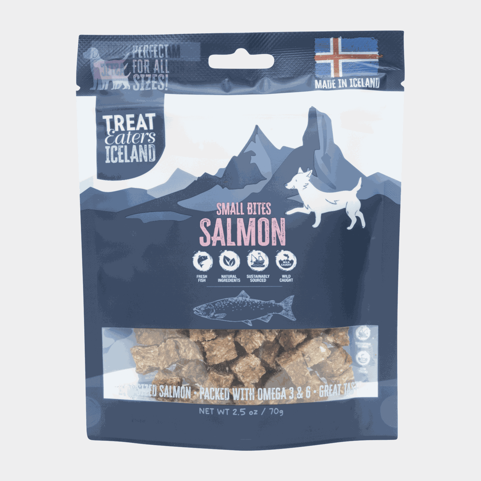 Small bites Salmon 70 gr, hundegodteri - full image 1