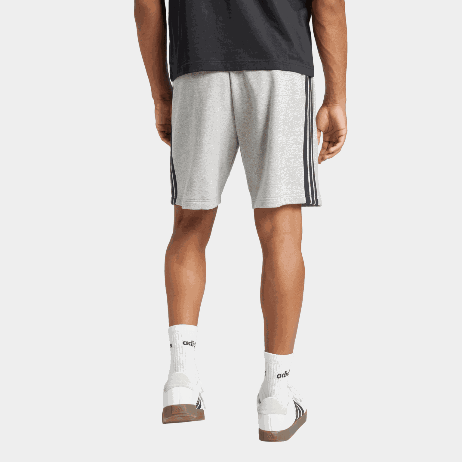 3-Stripes Fleece Short, shorts, herre - full image 3