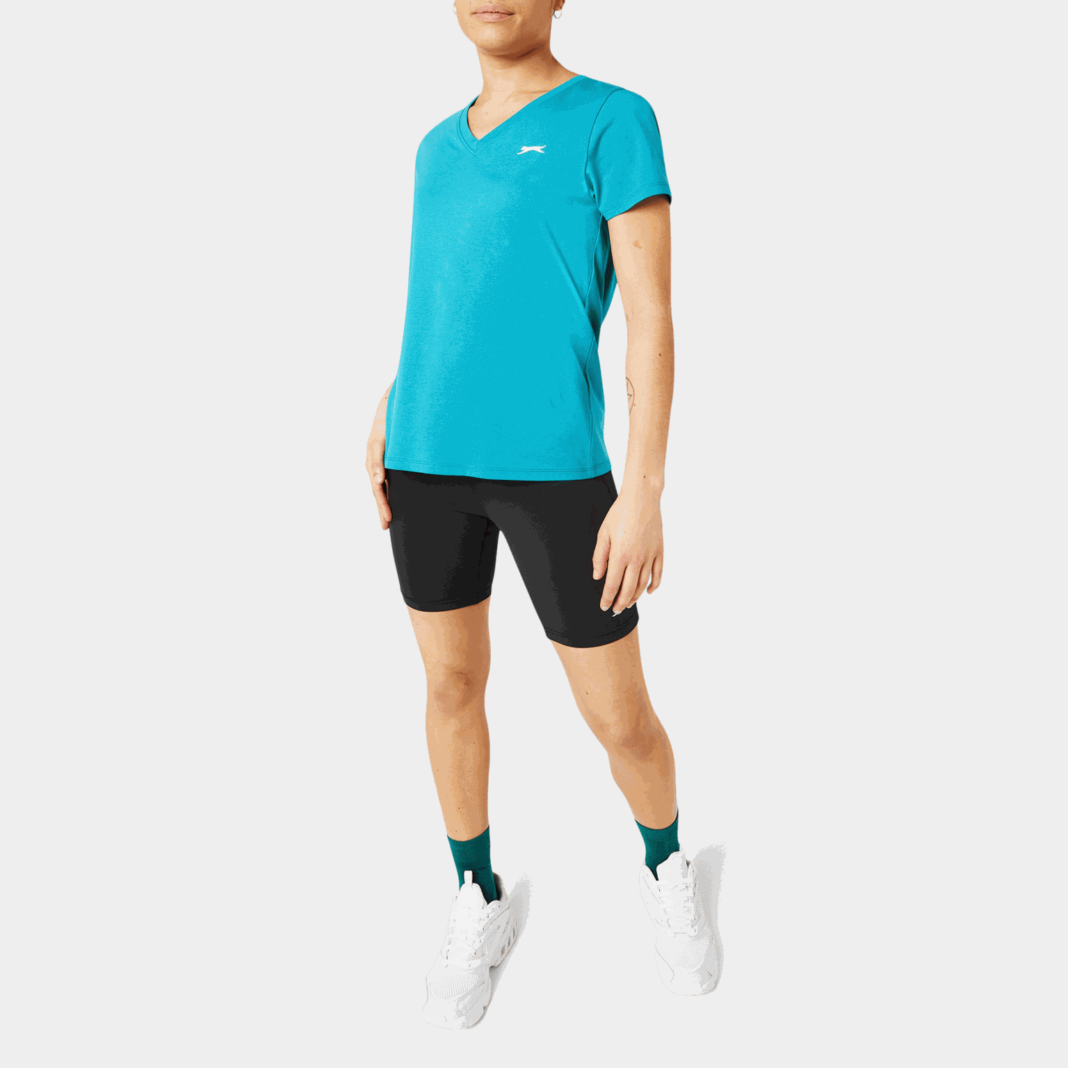 V Neck Tee, V-hals t-skjorte, dame - full image 1