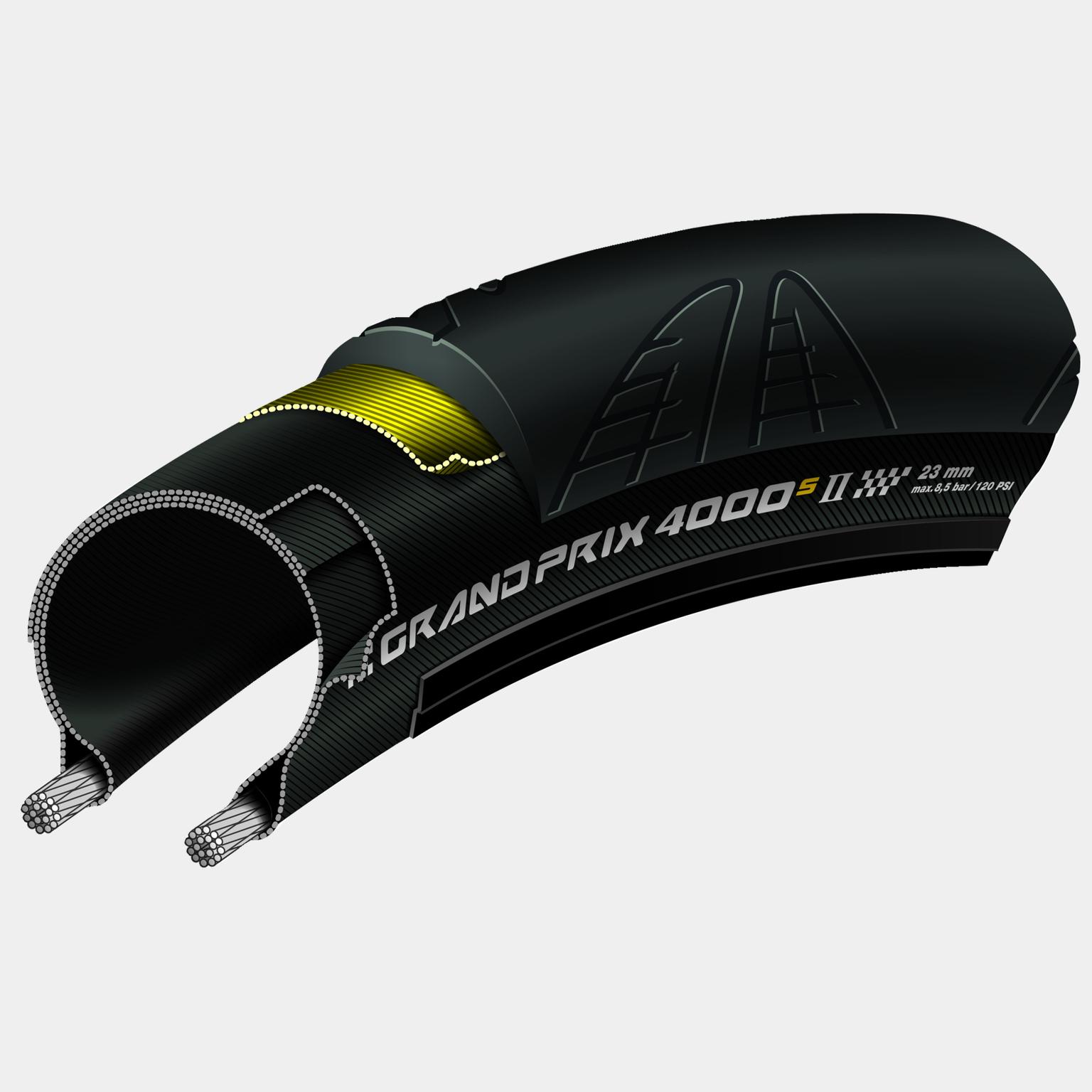 Tire GP 4000 S II 700x25 black - Terrengdekk - Tire GP 4000 S II