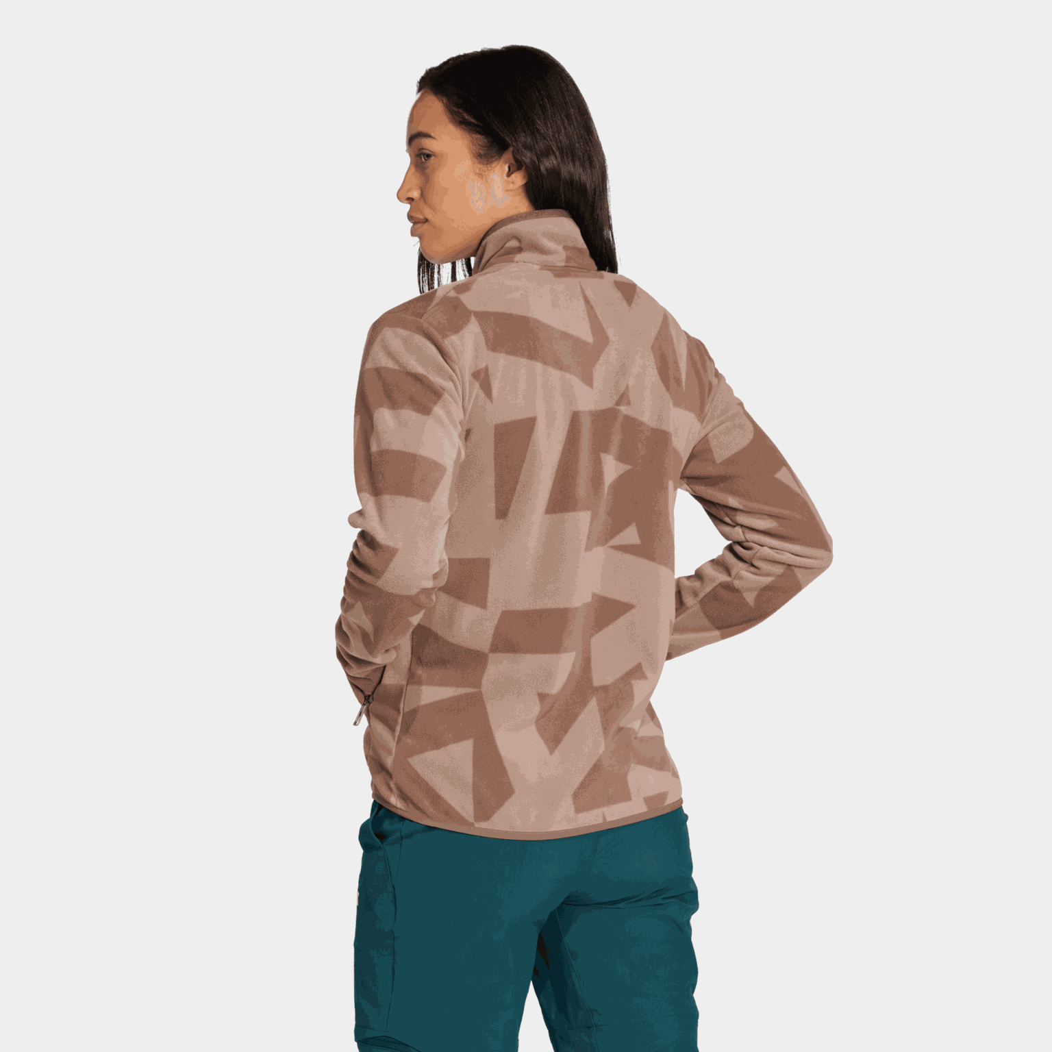 Terrex Multi Printed Full-Zip Fleece Jacket, fleecejakke, dame - full image 3