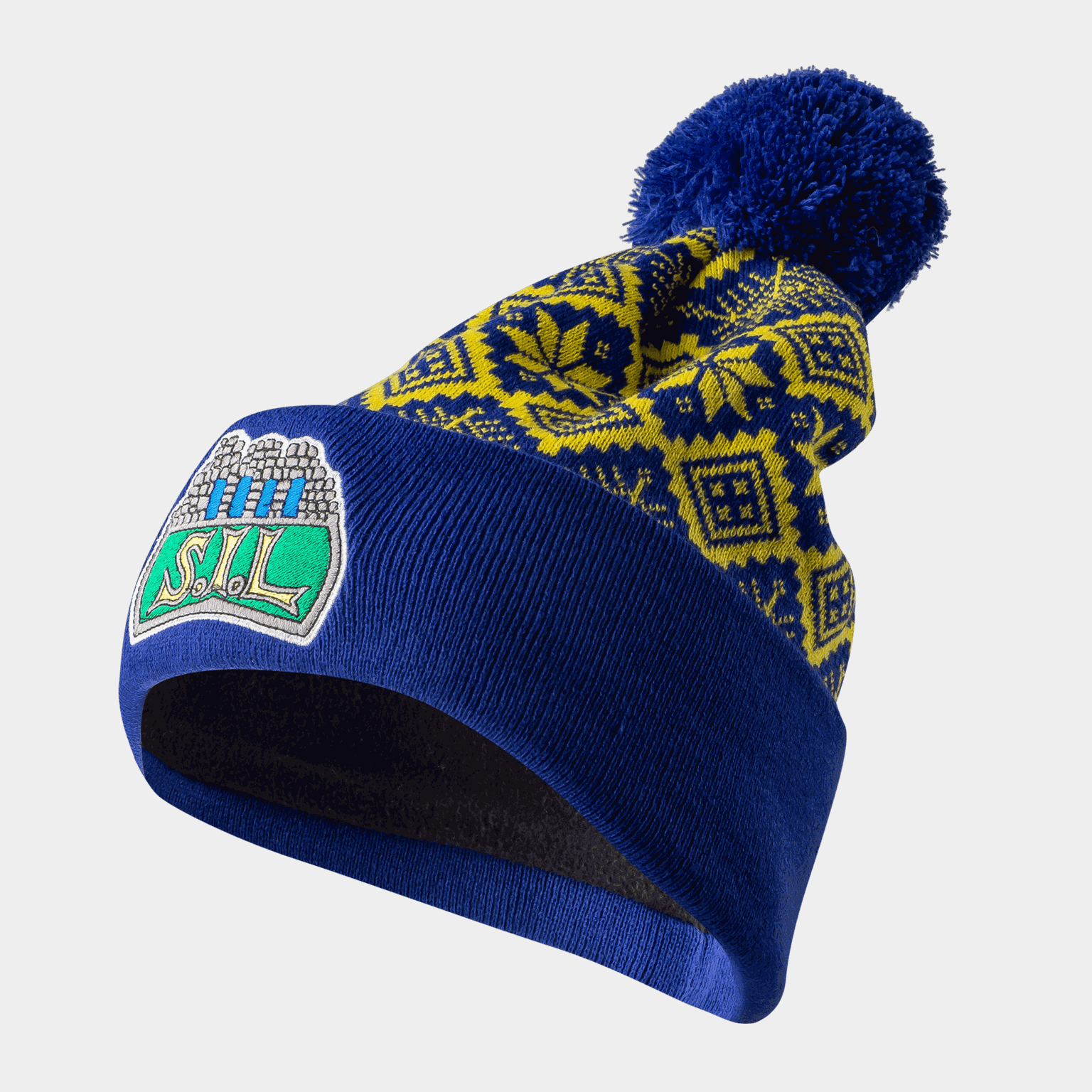 Storhamar Festive Pom Knit 23/24, lue - full image 1