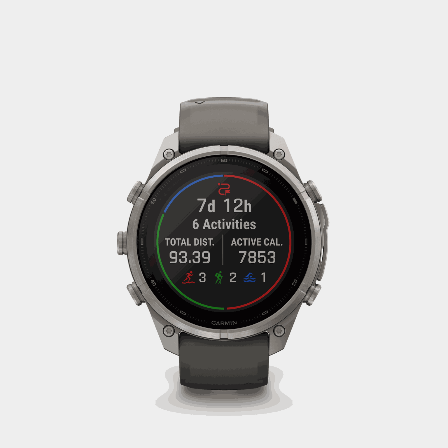 fenix 9 Pro Solar 47mm Titanium, smartklokke - full image 1