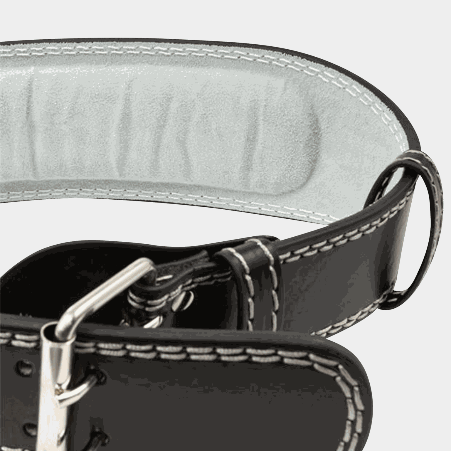 Leather Weight Lifting Belt, belte til vektløfting - full image 4