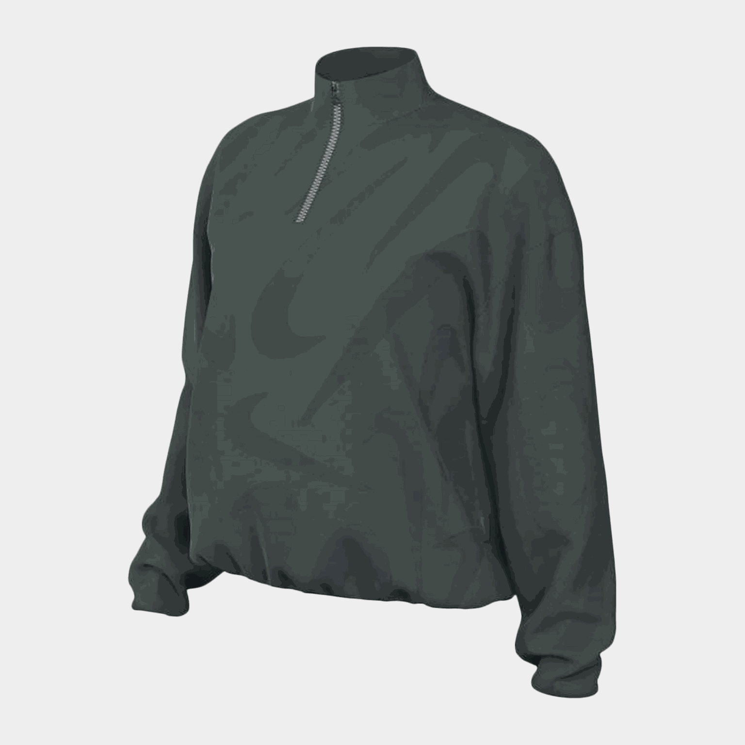 Oversized Cosy 1/4-Zip Logo Sweatshirt, genser, dame - full image 1