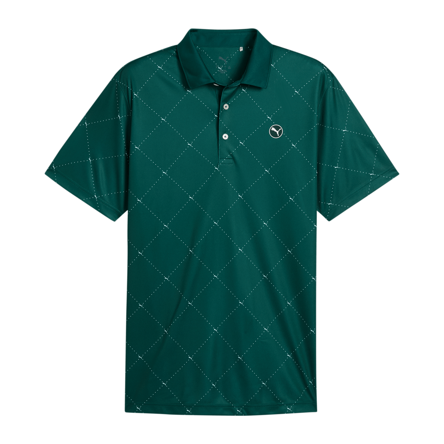 Puma Pure 2.0 Argyle Polo, golfskjorte, herre