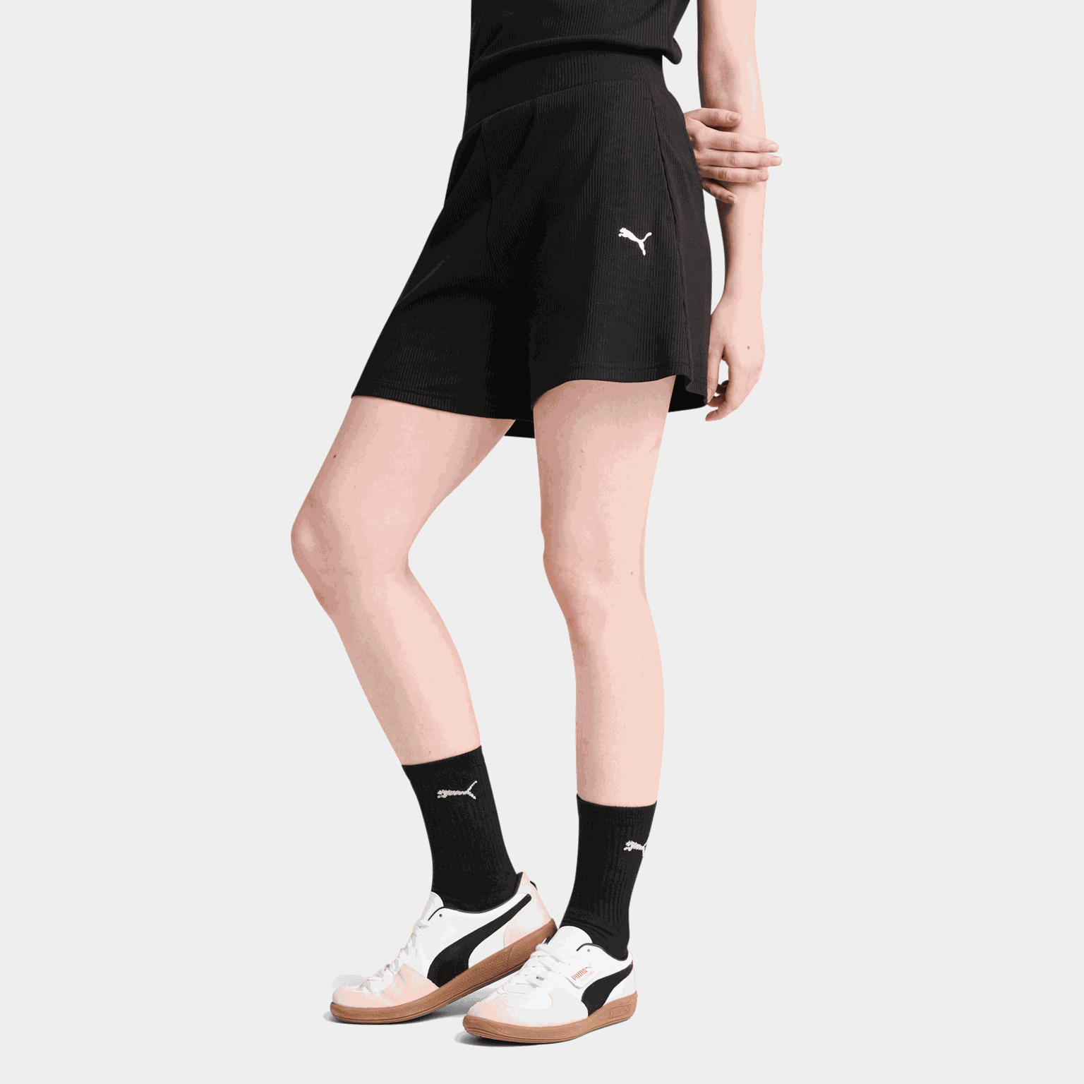 ESS ELEVATED High-Rise Rib Shorts 5", shorts, dame - full image 1