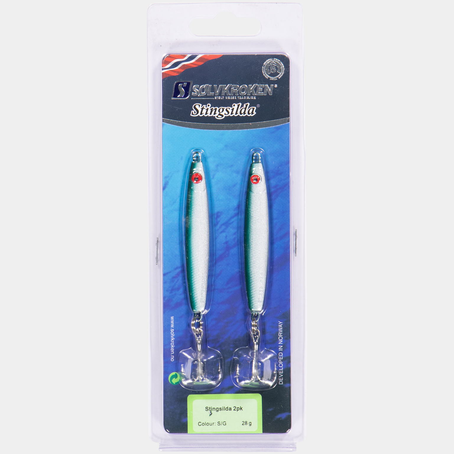 Stingsilda 2 pk 28gr S/G, fiskesluk - full image 2