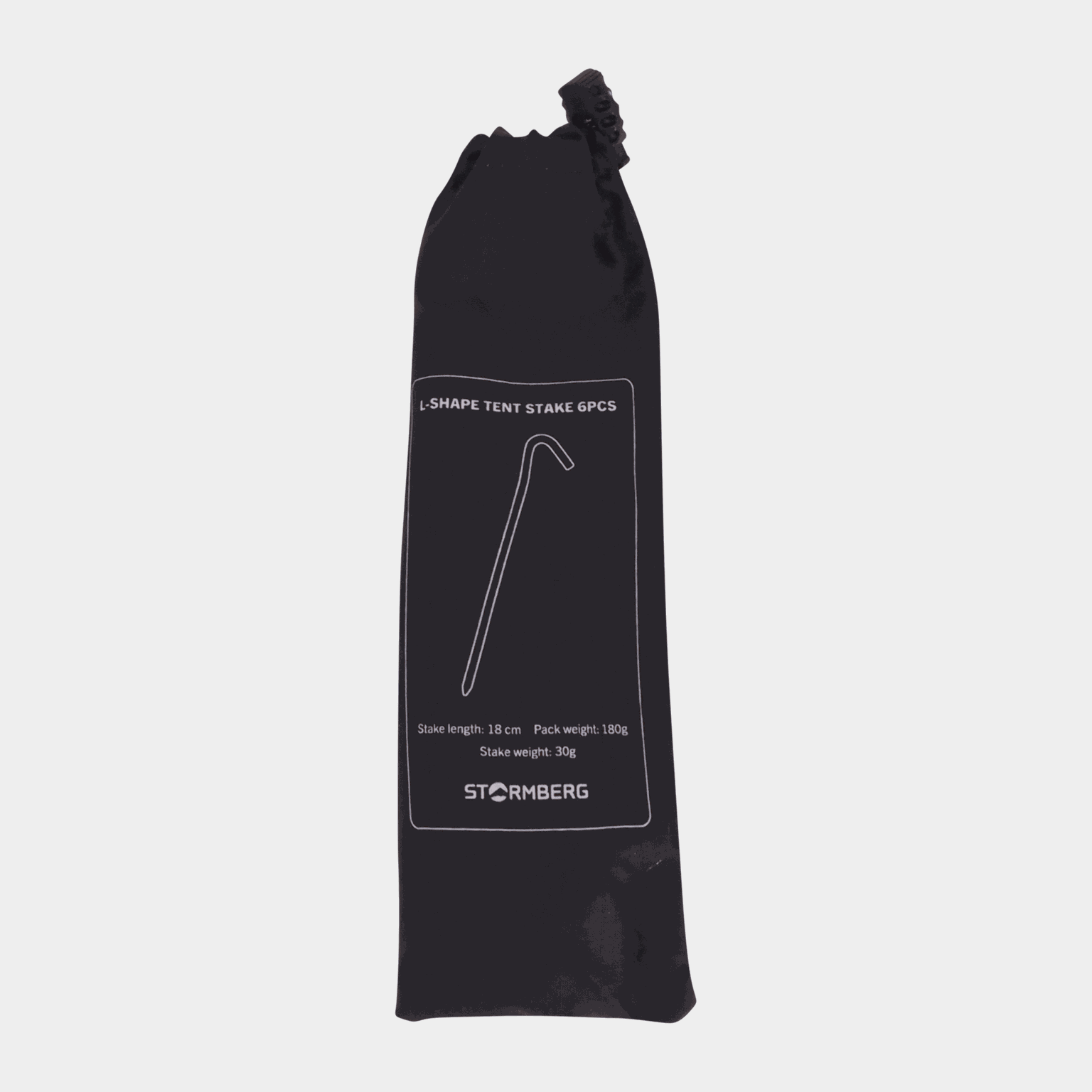 6pk Tent Stake L-Shape 15cm, teltplugg - full image 2