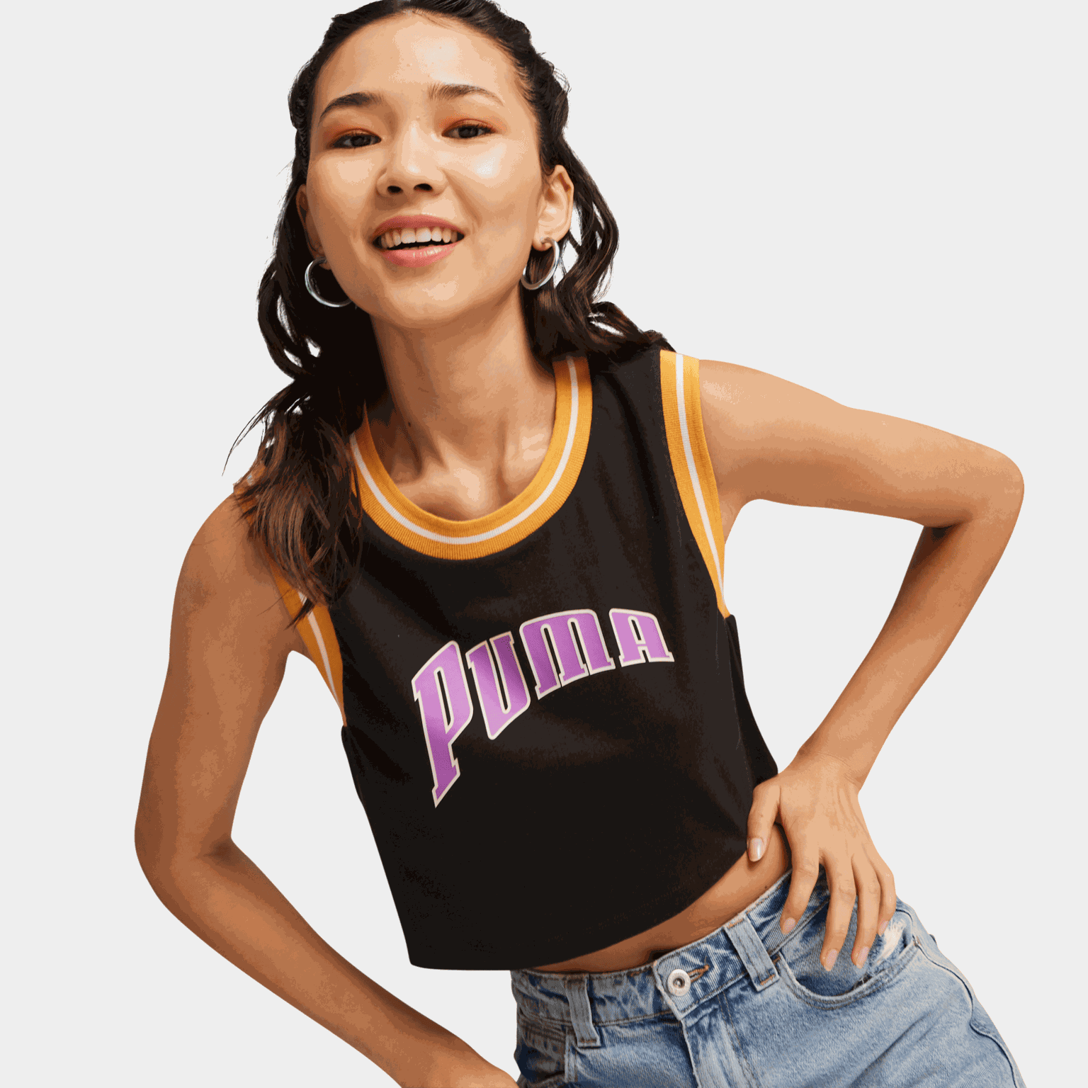 Team Women's Graphic Crop Top, kort t-skjorte, dame - full image 1