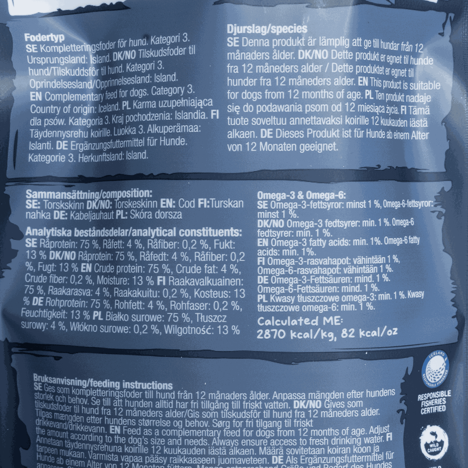 Skin rolls Cod 3pcs, hundegodteri - full image 2
