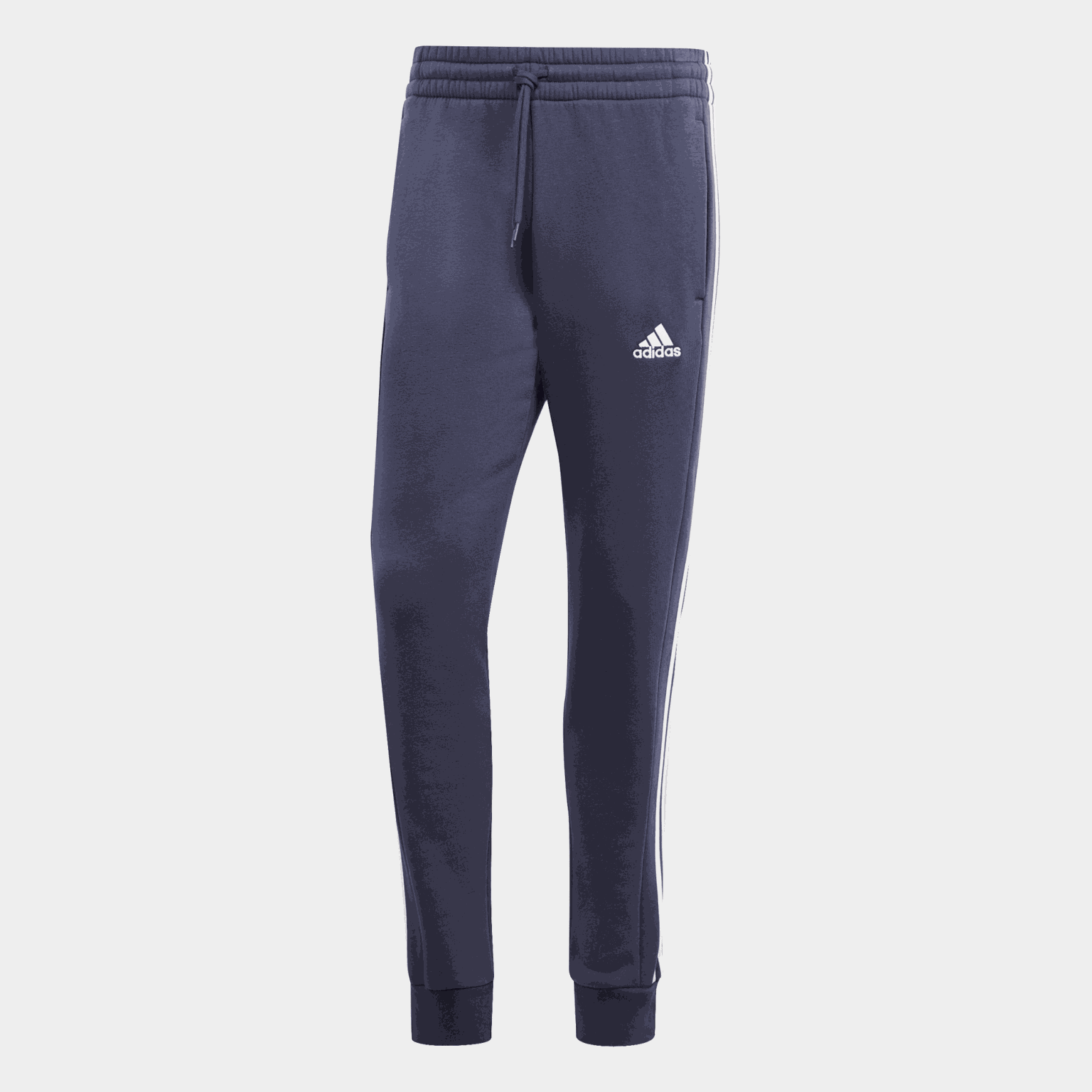 Essentials Fleece 3-Stripes Tapered Cuff, joggebukse - full image 1
