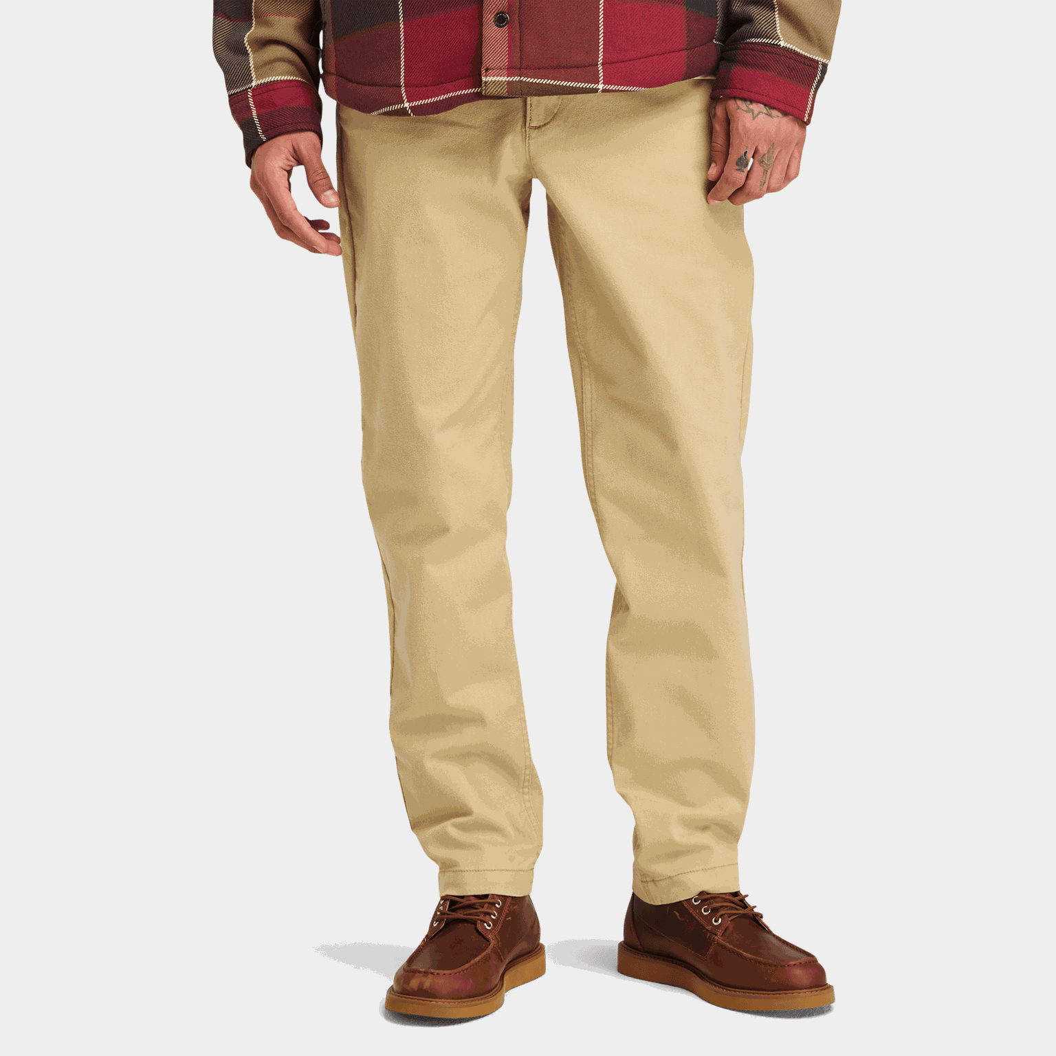 Brushed Twill Chino Pan - full image 1