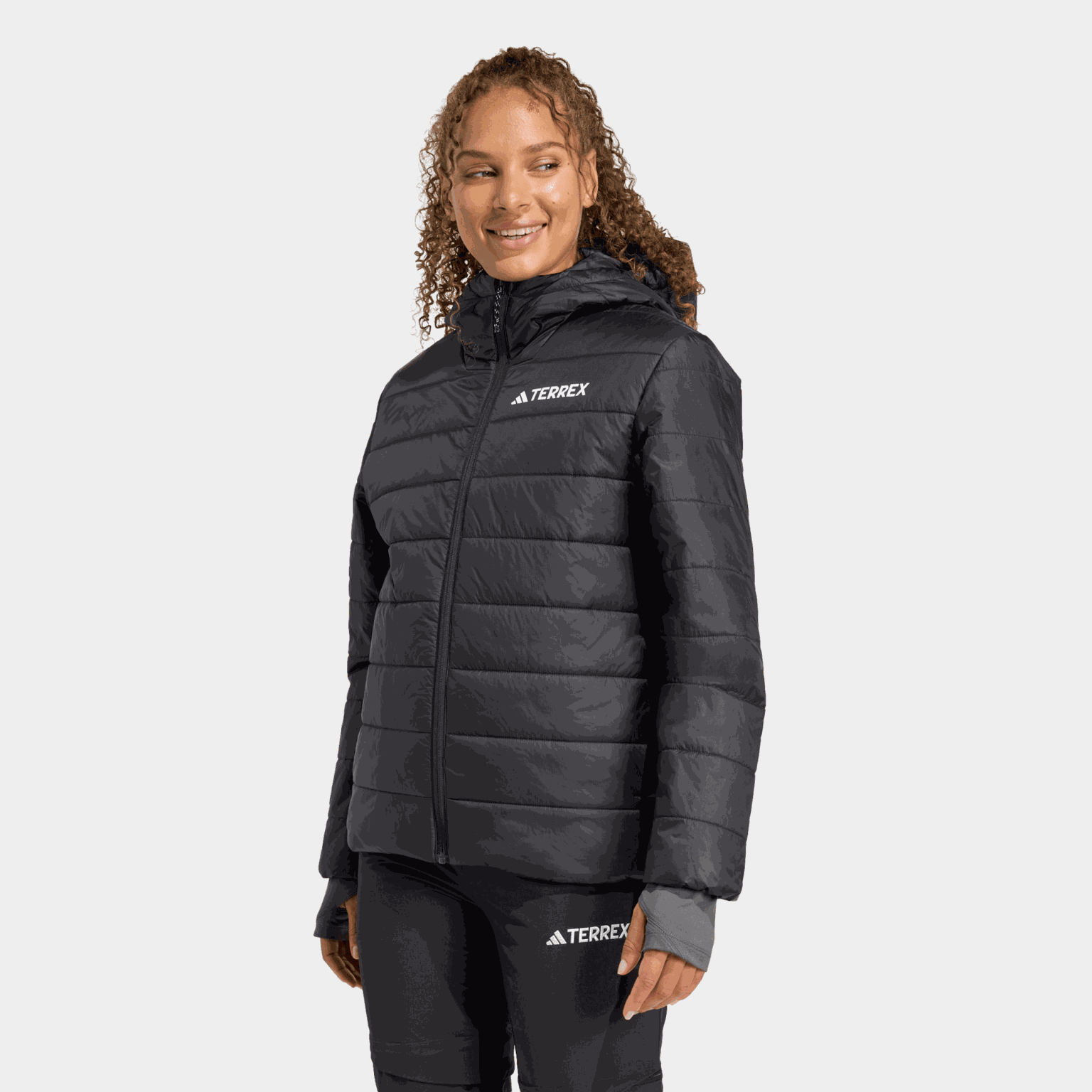 Terrex Multi Essentials Climawarm Insulated Hooded Jacket, isolasjonsjakke, dame - full image 1