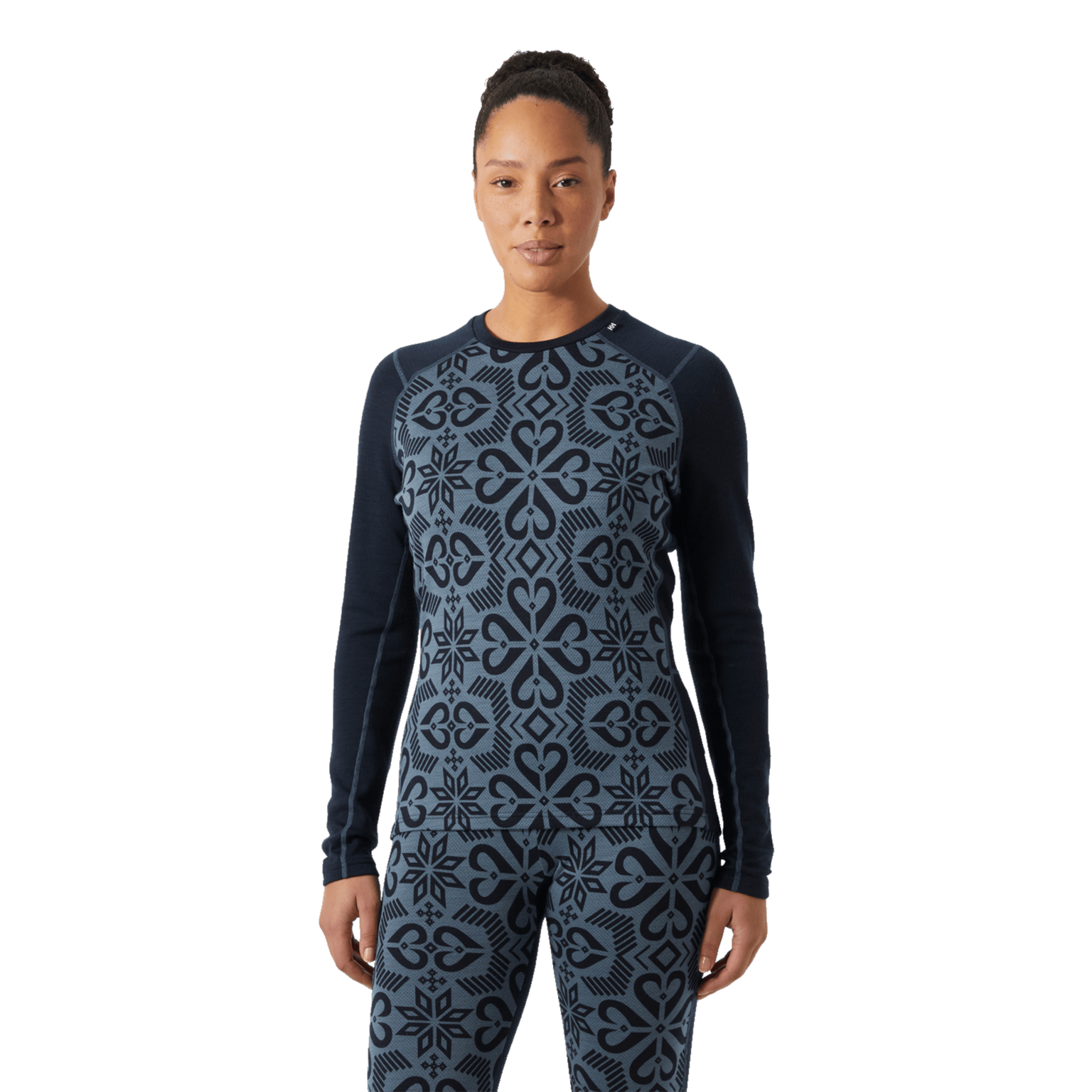 Helly Hansen Lifa Merino Midweight Graphic Crew, ulltrøye, dame