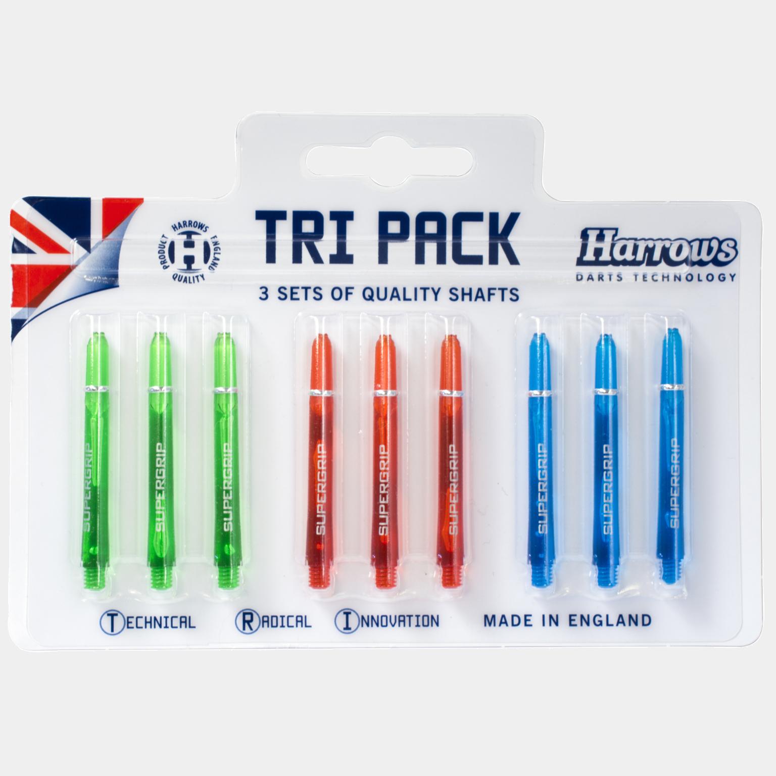 Dart Shafts Supergrip Tri Pack 9 Pcs, tilbehør til dartpiler - full image 1