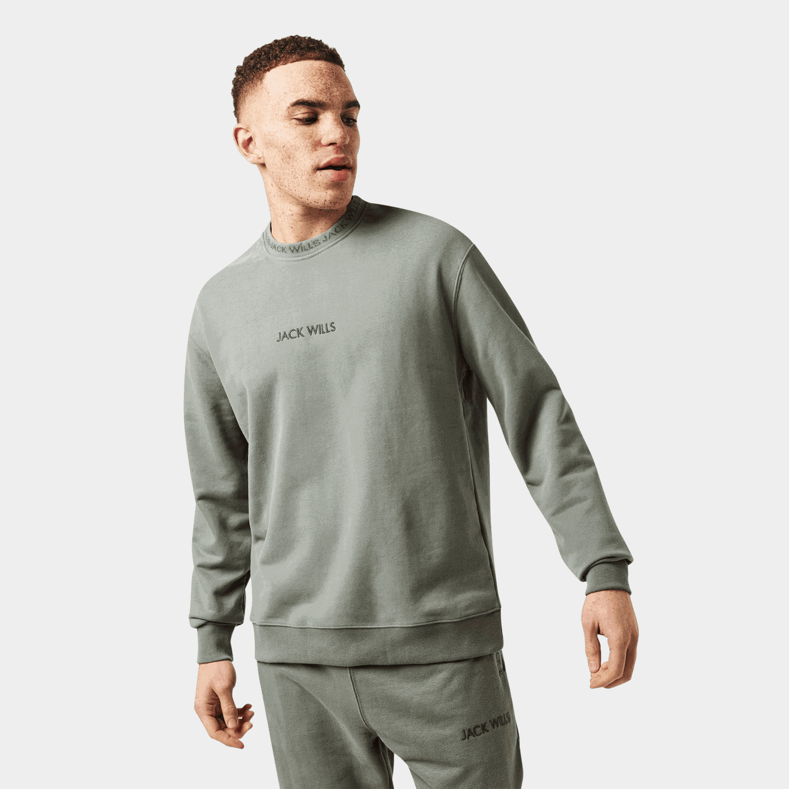 Jacquard Crew, crewneck, genser, herre - full image 1