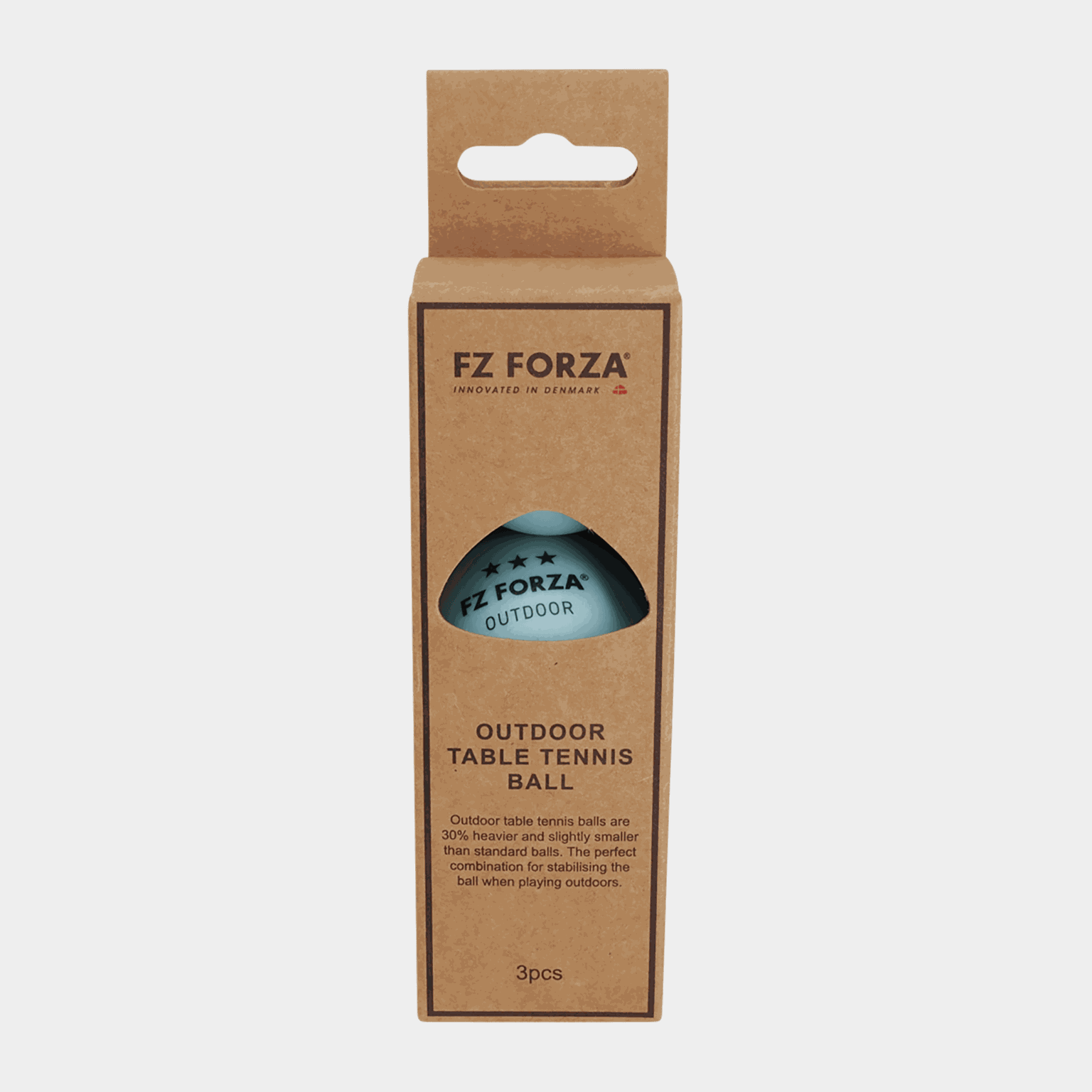 FZ Outdoor Table Tennis ball - 3 pcs, bordtennisballer - full image 2